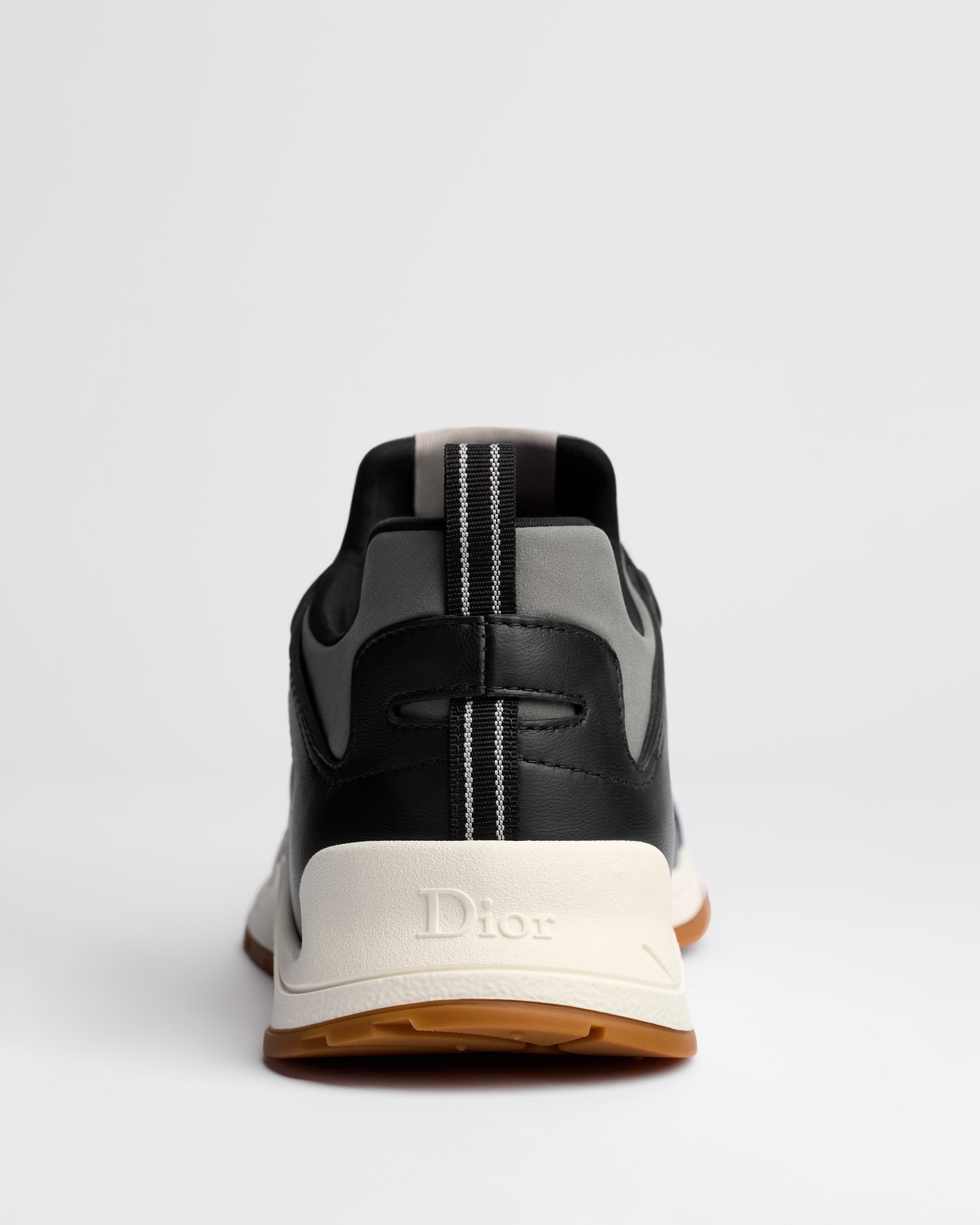Dior Mile Sneaker Black Smooth Lambskin and Gray Neoprene | DIOR PH