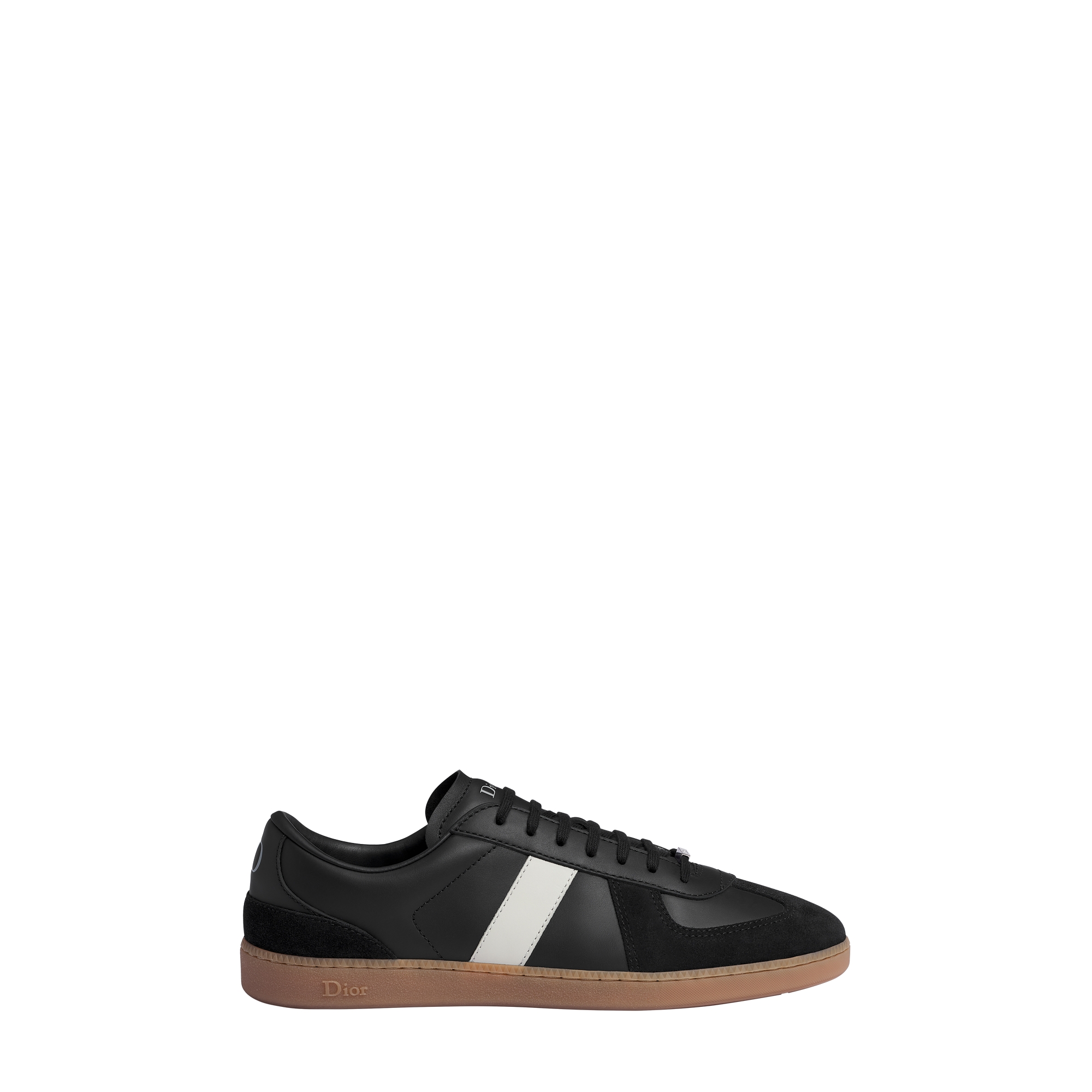 B01 Matchpoint Sneaker Black and White Smooth Calfskin with Black Suede Calfskin E02