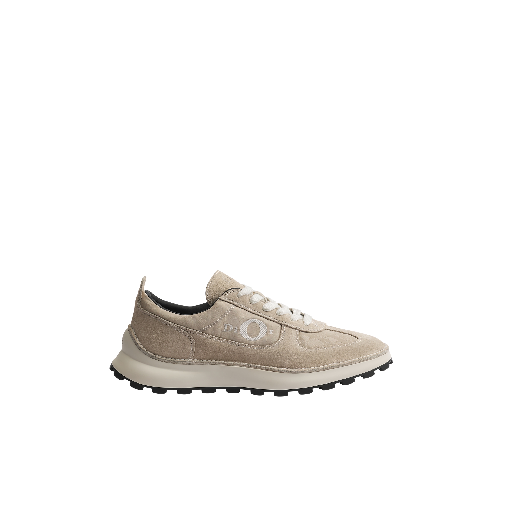  Beige Suede Calfskin and Beige Dior Oblique Technical Fabric
