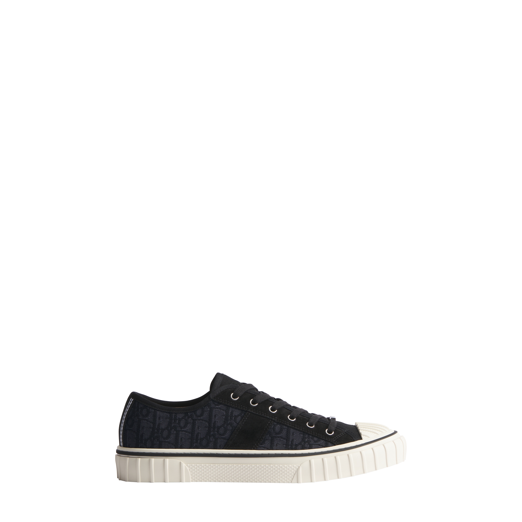 Dior Hooper Low-Top Sneaker Black Dior Oblique Jacquard and Black Suede Calfskin E02