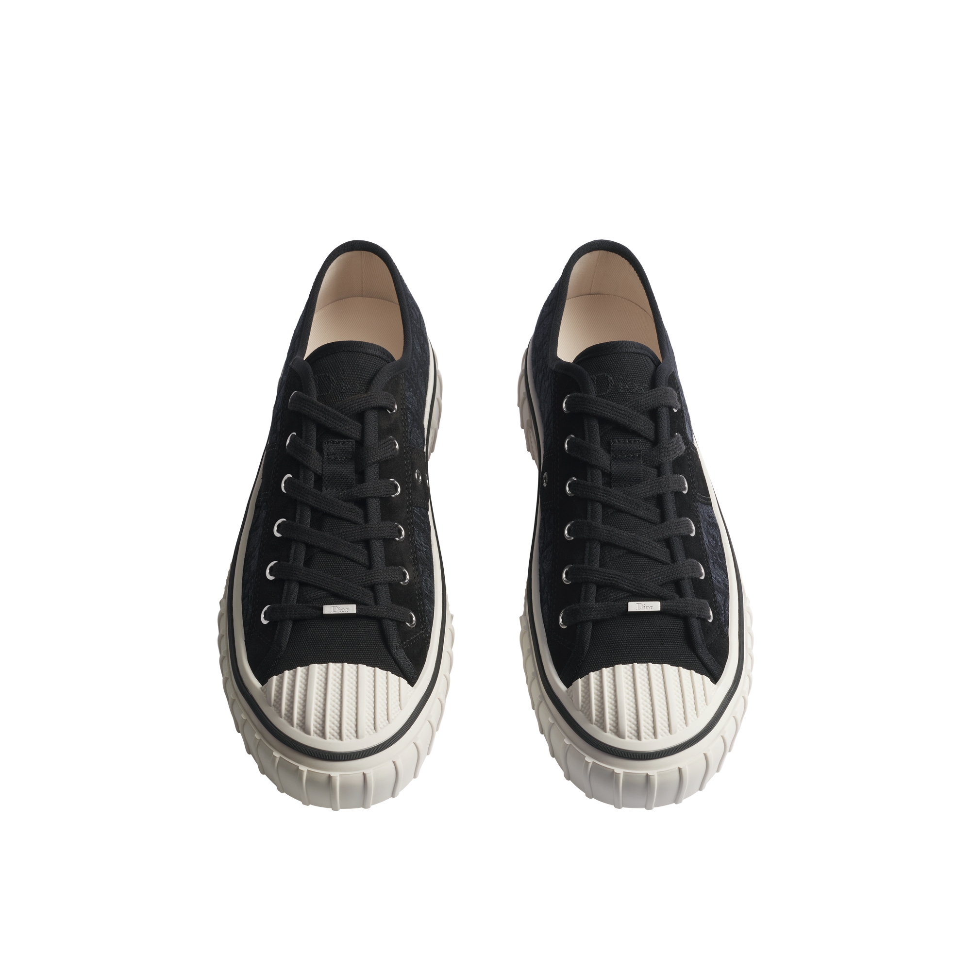 Dior Hooper Low-Top Sneaker Black Dior Oblique Jacquard and Black Suede Calfskin E06