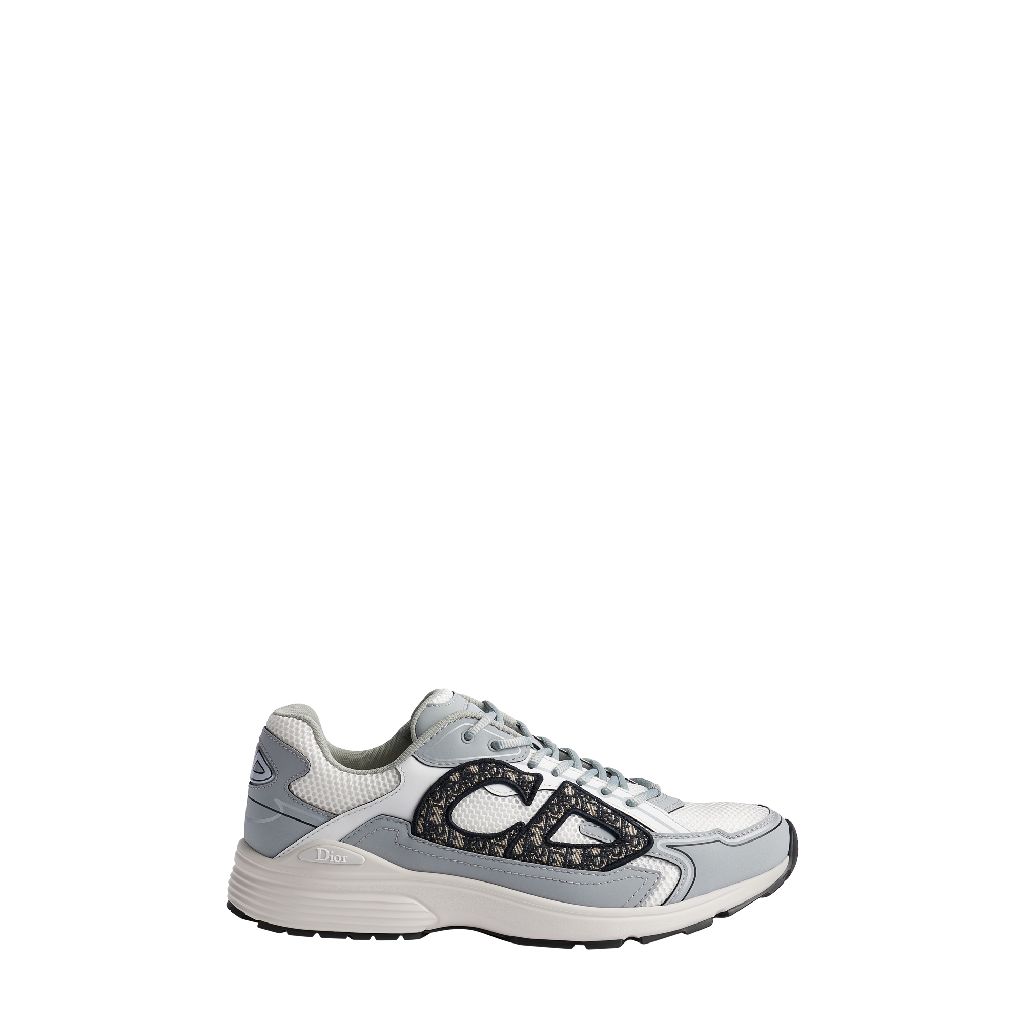 White Technical Mesh with Gray and White Technical Fabric