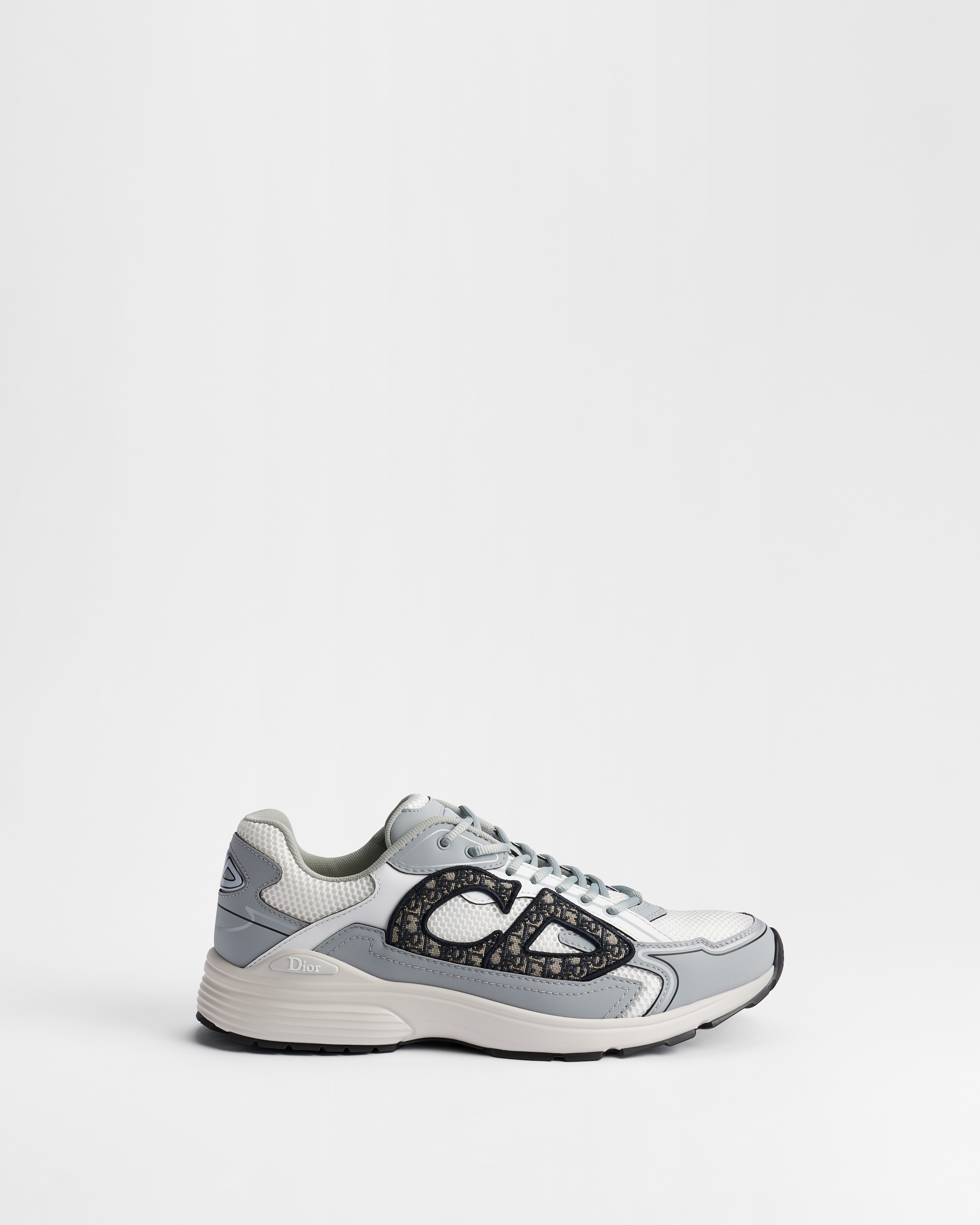 B30 Countdown Sneaker Funktionsmesh in Weiß und Funktionsstoff in Grau und Weiß E02