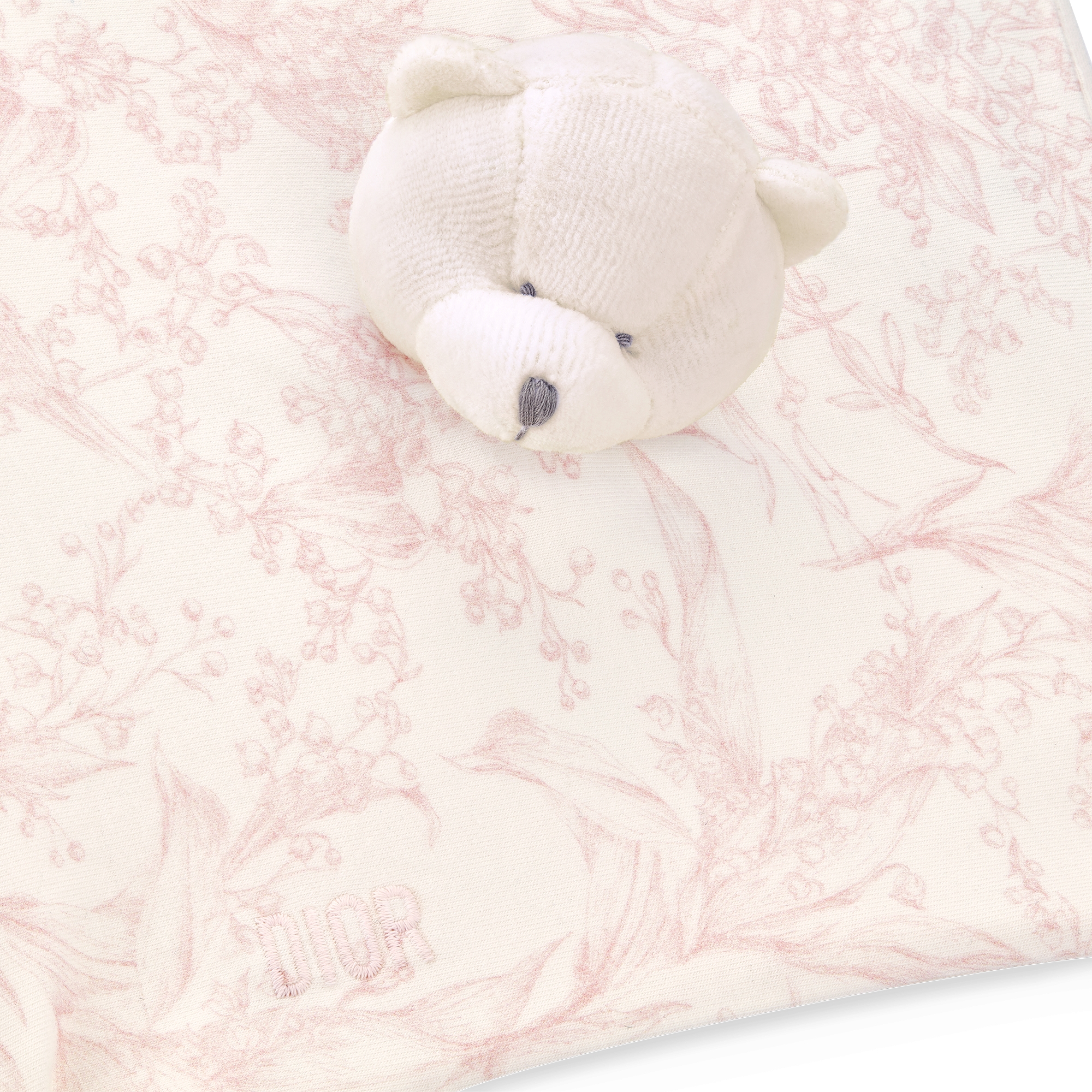 Newborn Gift Set Ivory Cotton Interlock with Pink Lily of the Valley Print E05