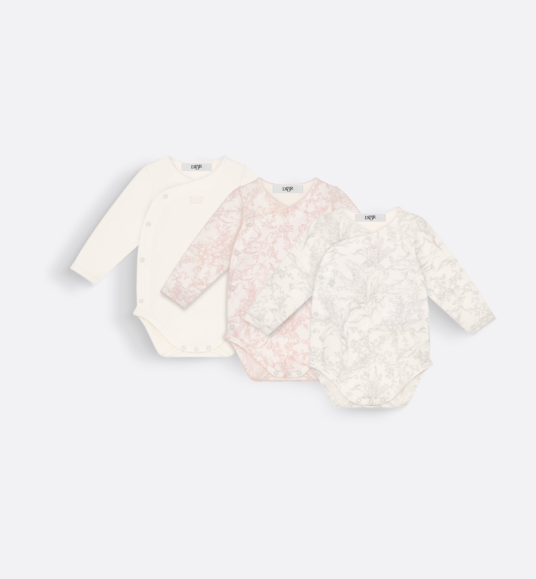 DIOR | ロングスリーブ ロンパース ギフトセット コットン DIOR | ロングスリーブ ロンパース ギフトセット コットン