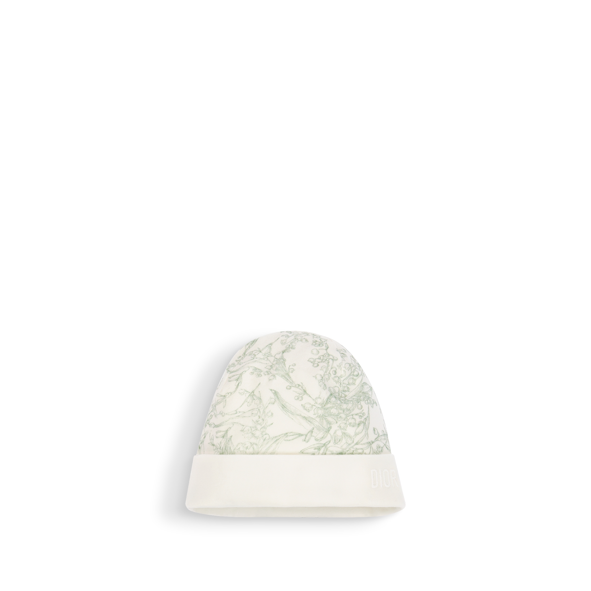 Newborn Gift Set Ivory Cotton Interlock with Green Lily of the Valley Print E04