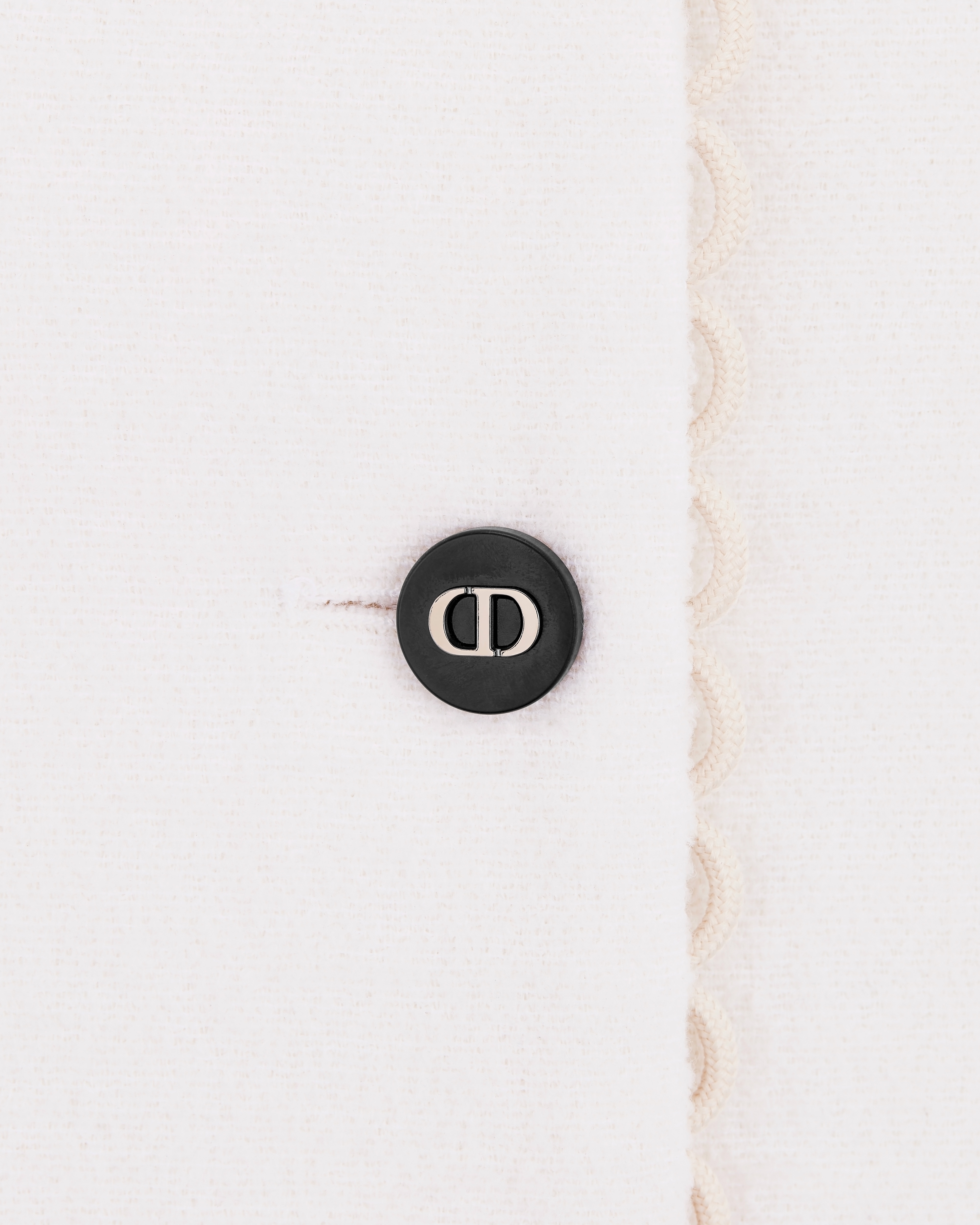 Cropped Jacket Ecru Double-Sided Virgin Wool Bouclé E09