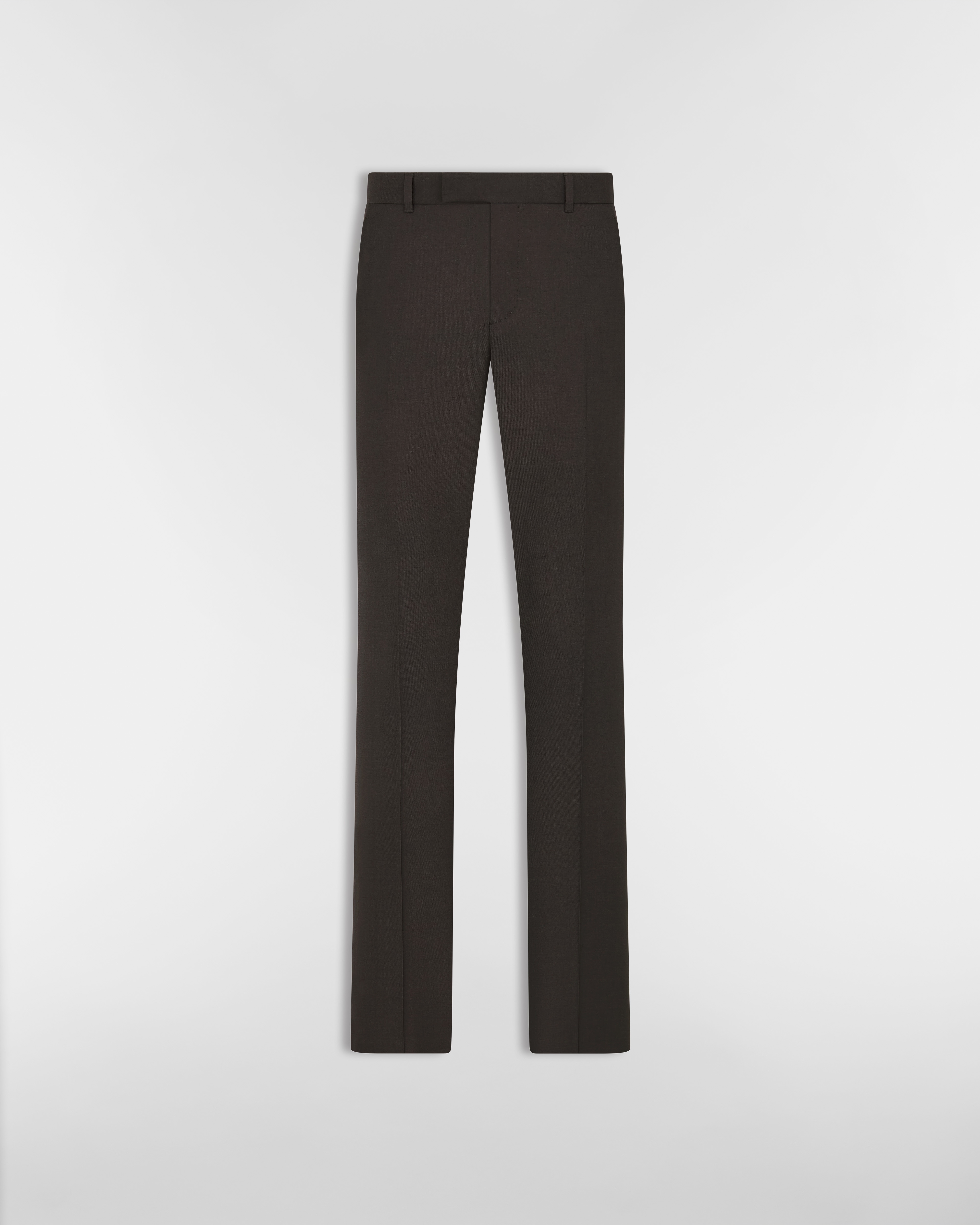 Dior Icons Slim-Fit Pants Brown Cashmere and Wool Twill E01