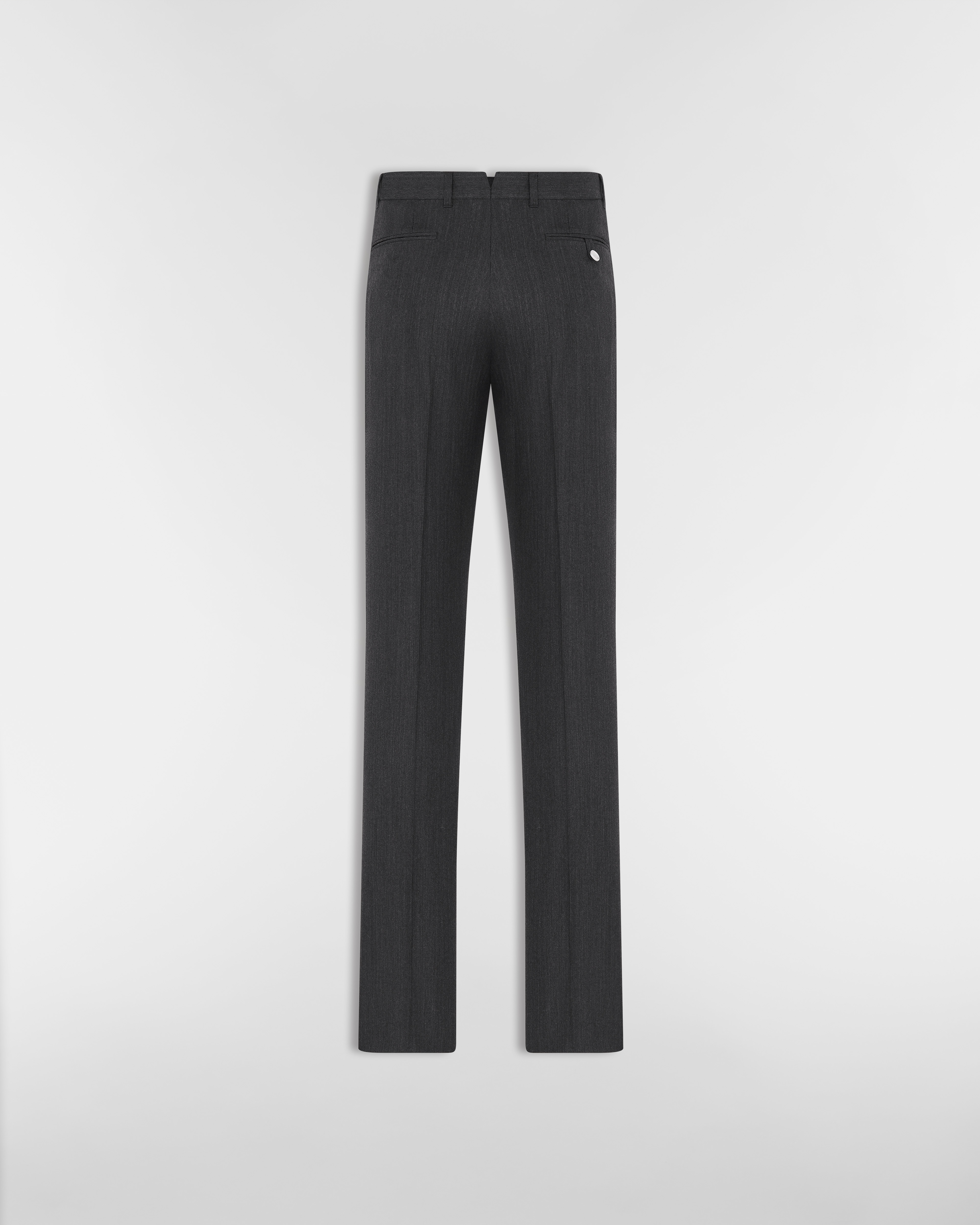 Dior Icons Pants Anthracite Gray Cashmere and Wool E08