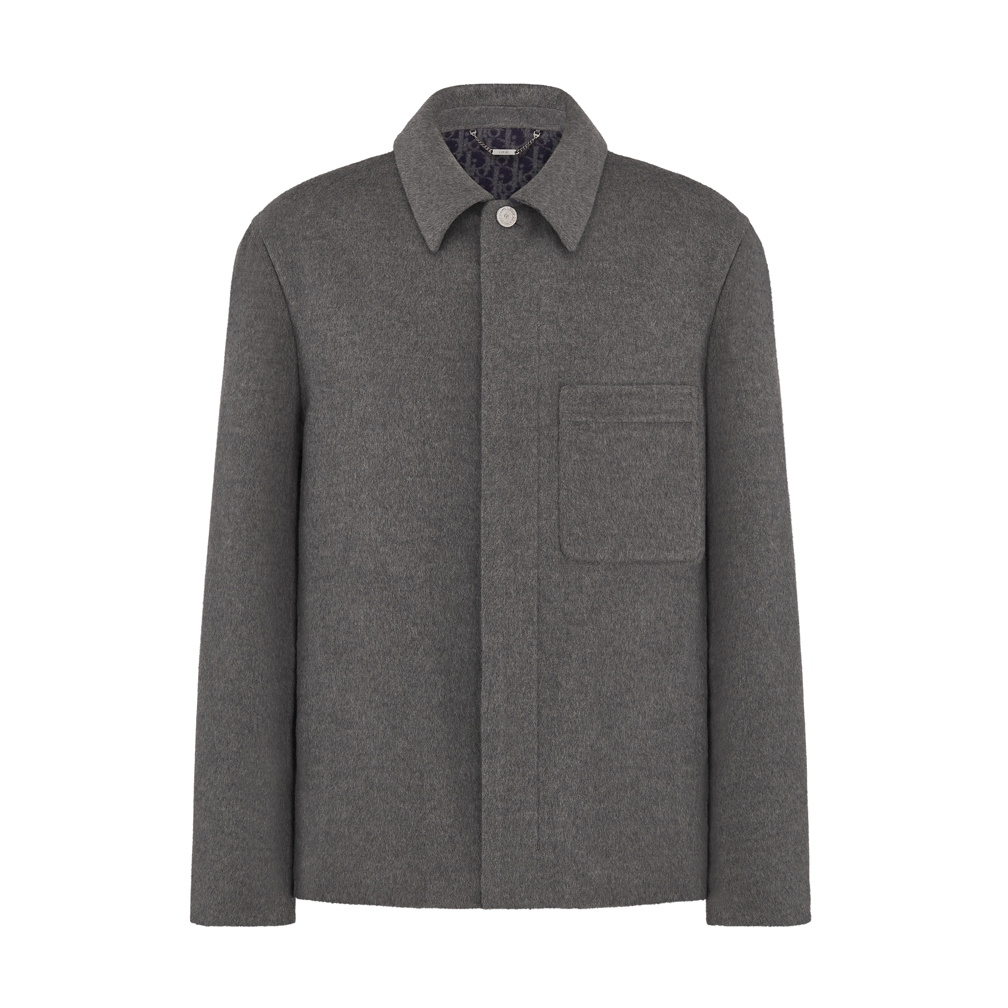  Doppelgewebe aus Schurwolle und Kaschmir in Grau