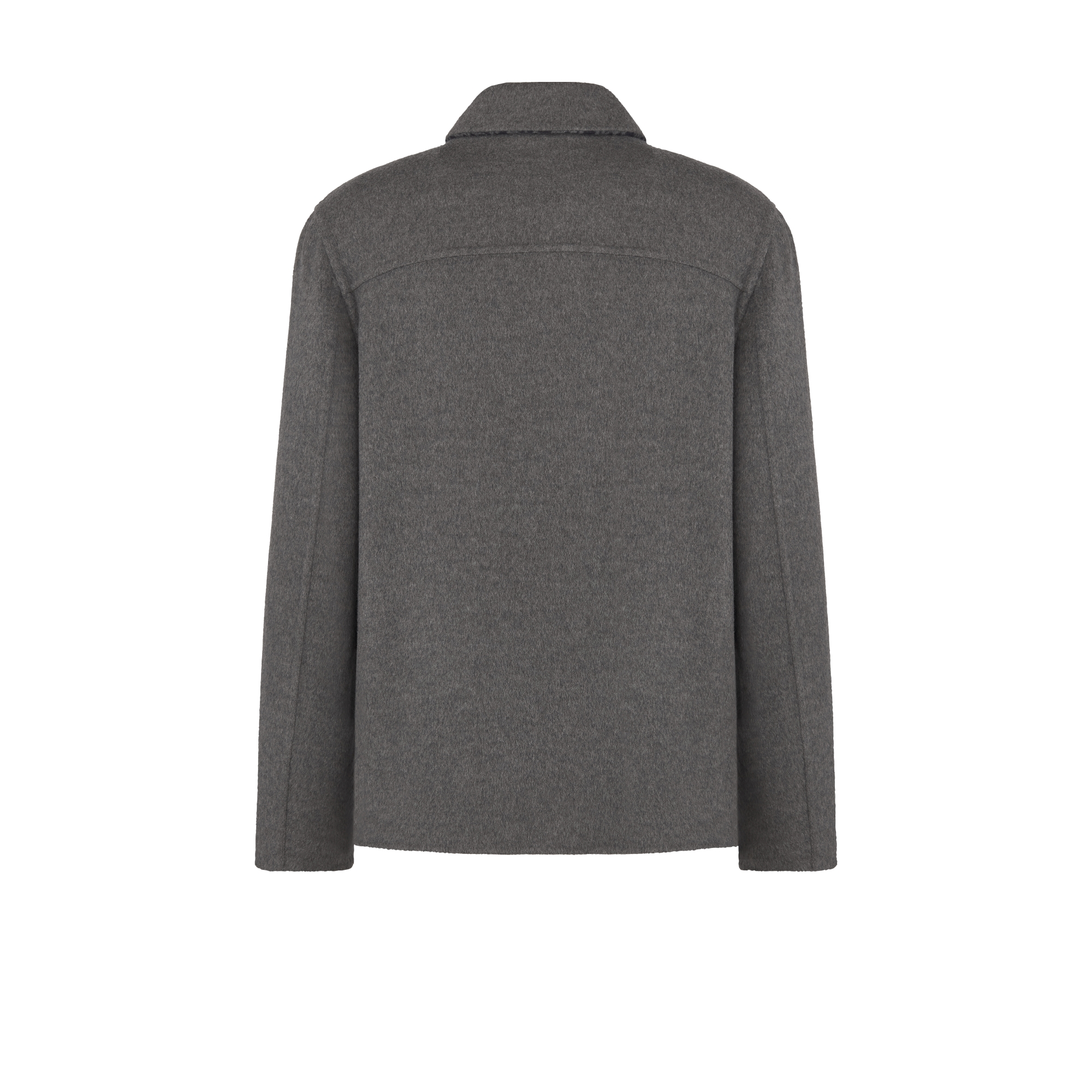 Dior Icons 워크웨어 재킷 그레이 양면 버진 울 캐시미어 E08