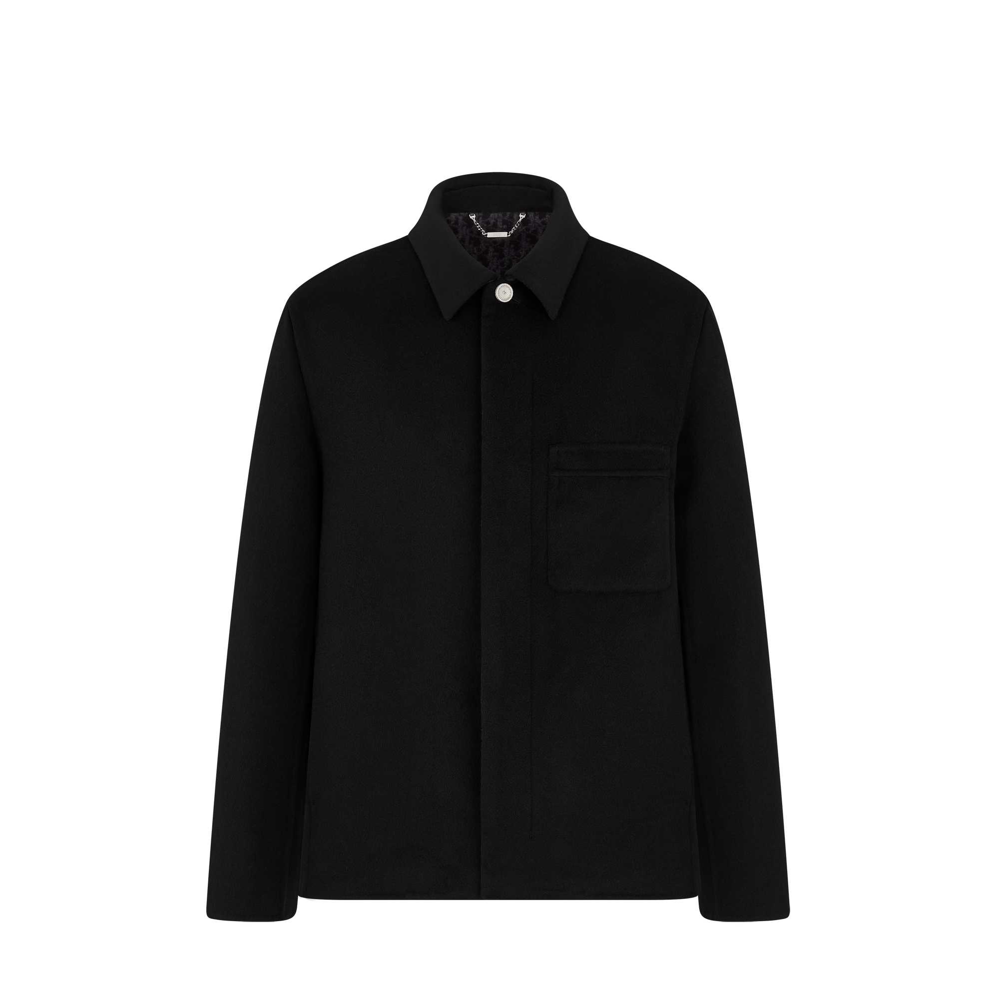 Dior Icons Workwear Jacket Black Double-Sided Virgin Wool and Cashmere E01