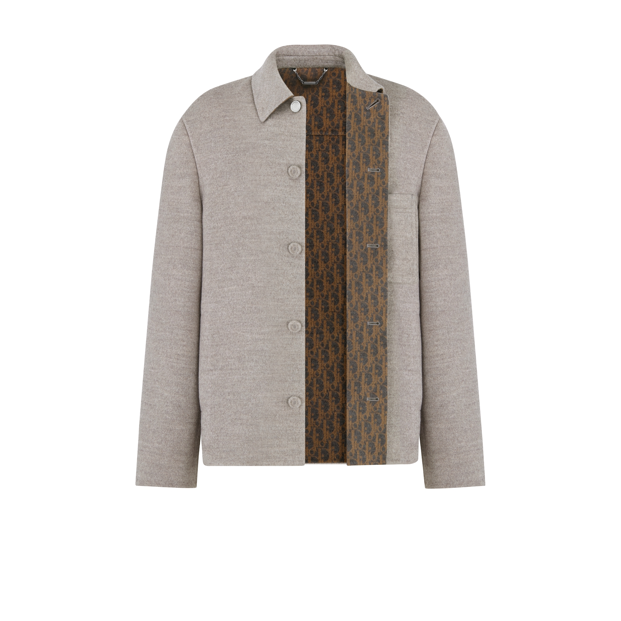 Dior Icons Workwear Jacket Beige Double-Sided Virgin Wool, Cashmere and Silk Blend E10