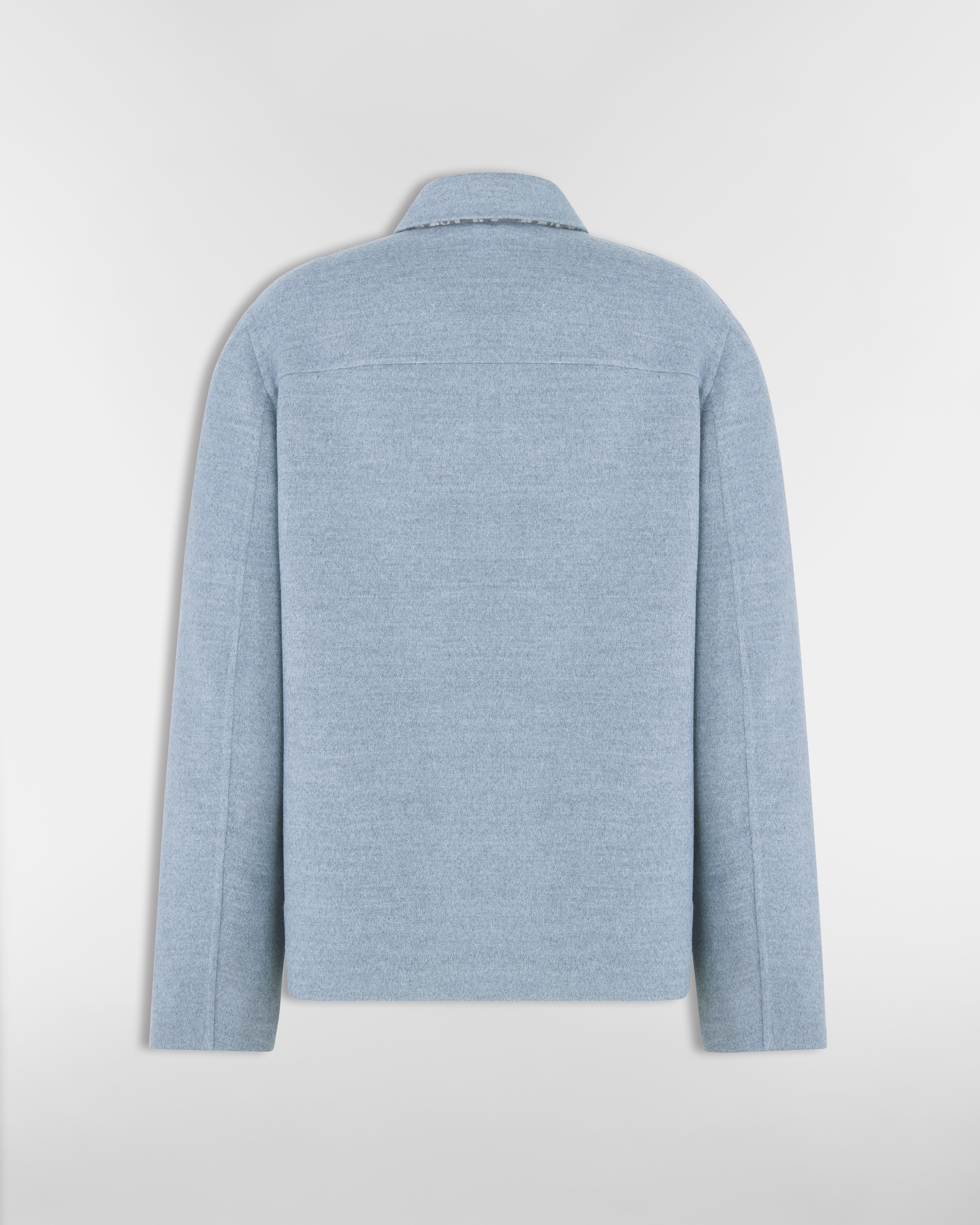 Dior Icons Workwear Jacket Blue Double-Sided Virgin Wool, Cashmere and Silk Blend E08