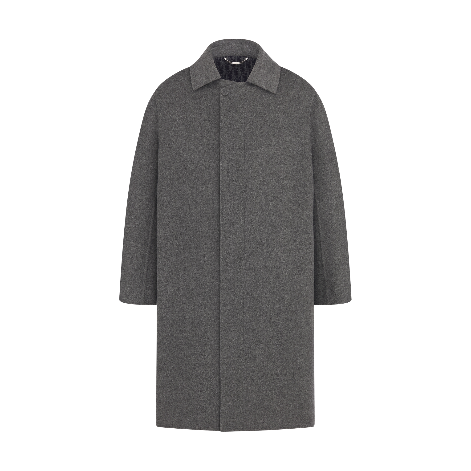  Gray Double-Sided Virgin Wool and Cashmere
