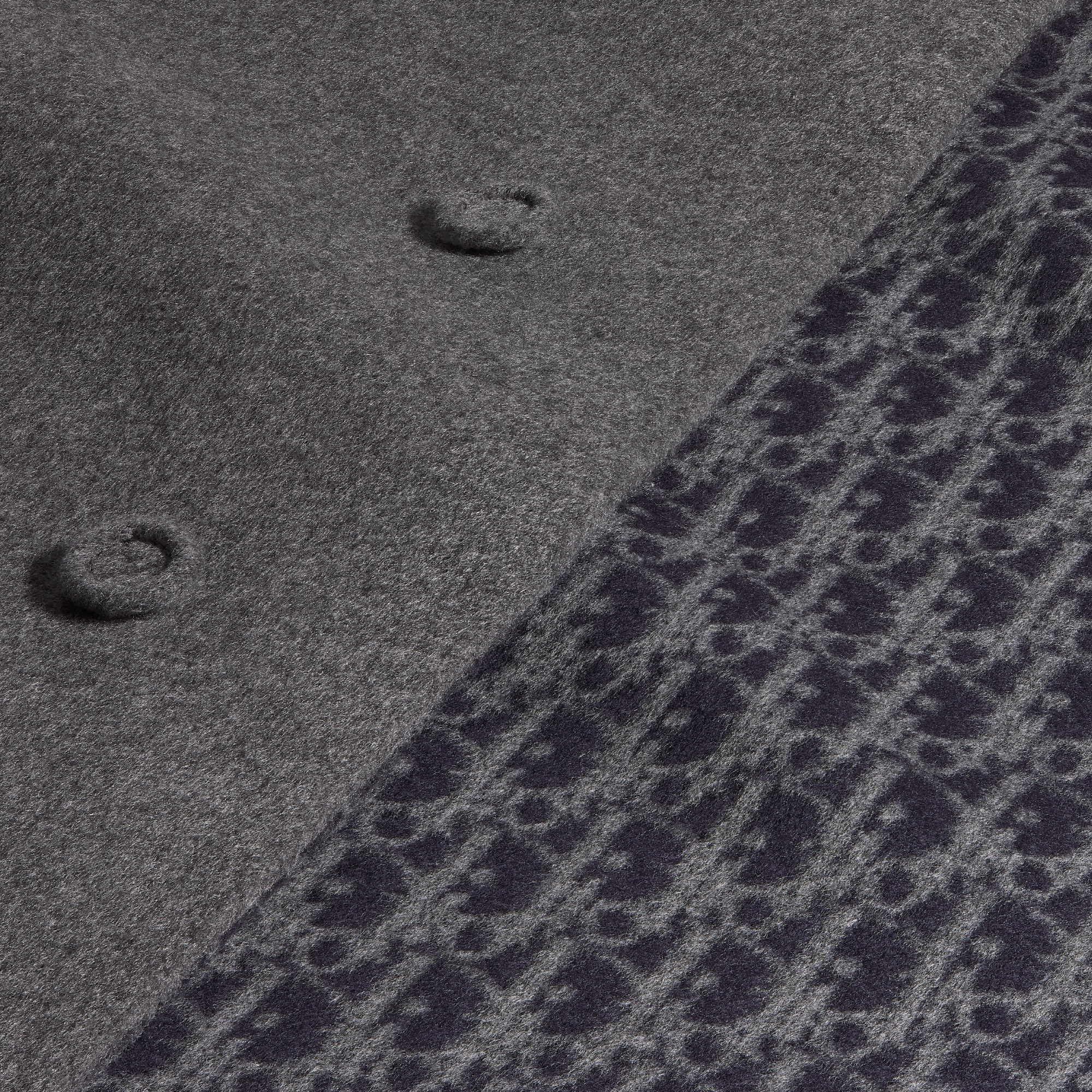 Cappotto Dior Icons Lana vergine e cachemire double face grigi E09