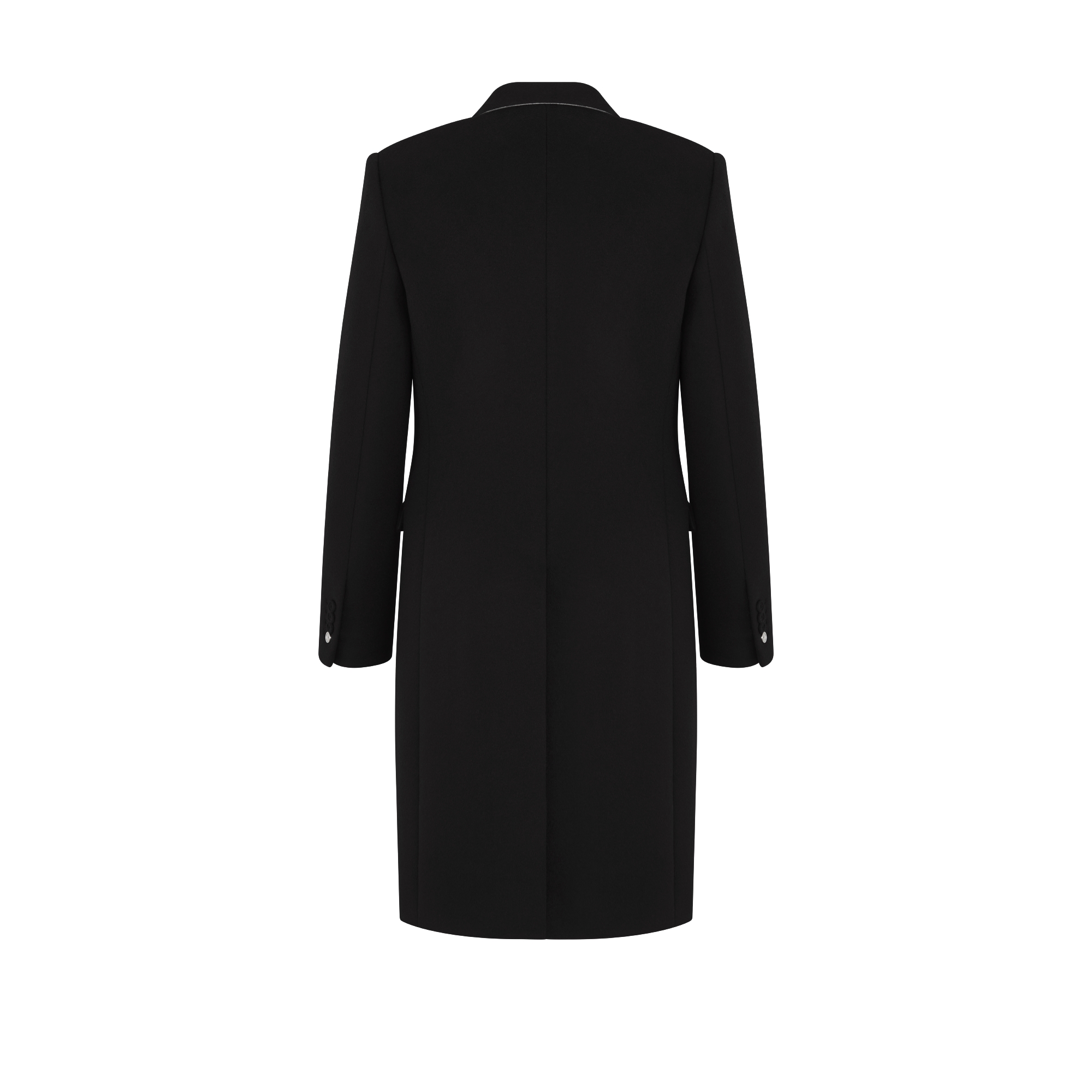 Dior Icons Coat Black Virgin Wool and Angora E08