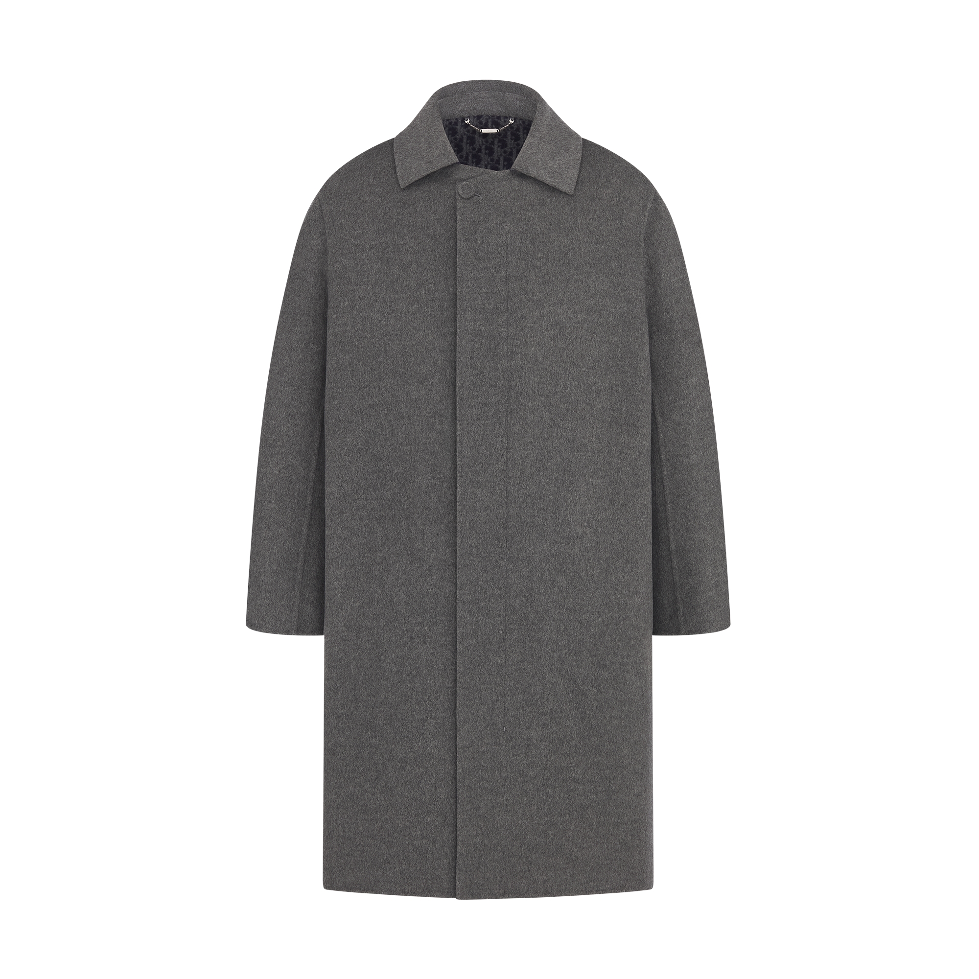  그레이 양면 버진 울 캐시미어