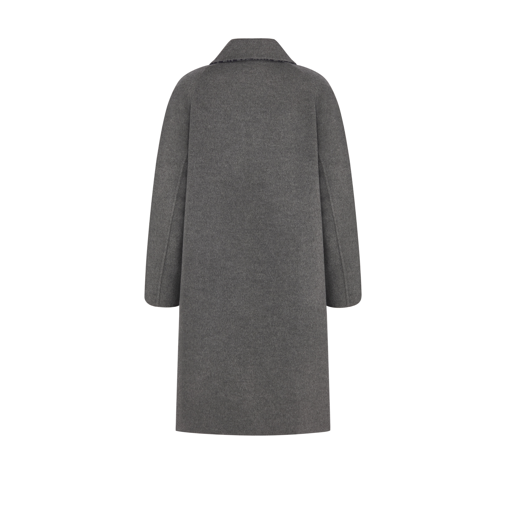 Dior Icons 코트 그레이 양면 버진 울 캐시미어 E08