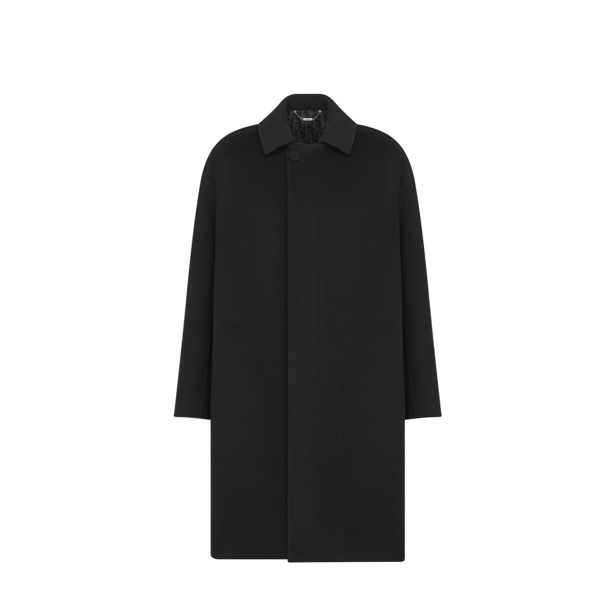 Dior Icons Coat Black Double-Sided Virgin Wool and Cashmere | DIOR