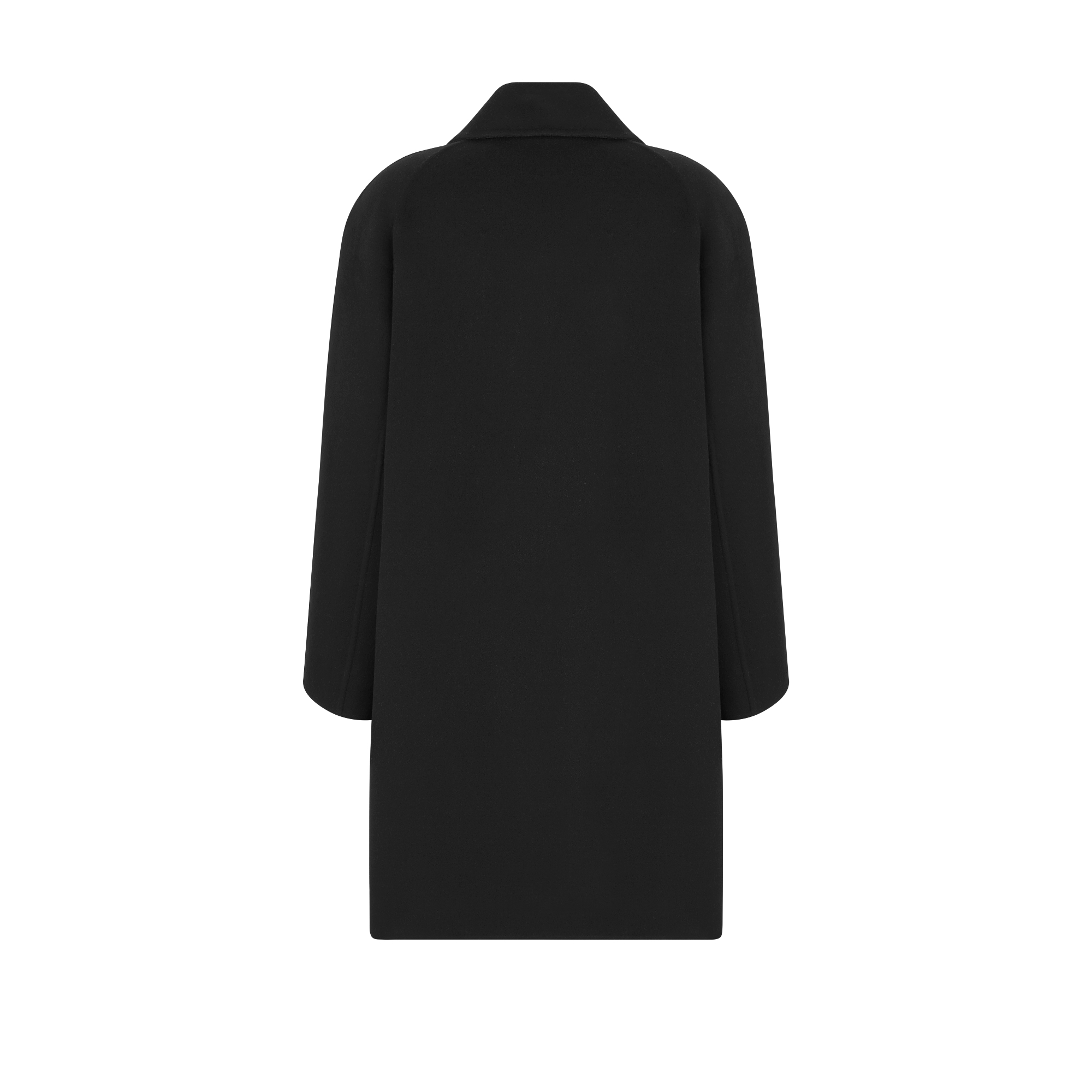 Dior Icons Coat Black Double-Sided Virgin Wool and Cashmere E08