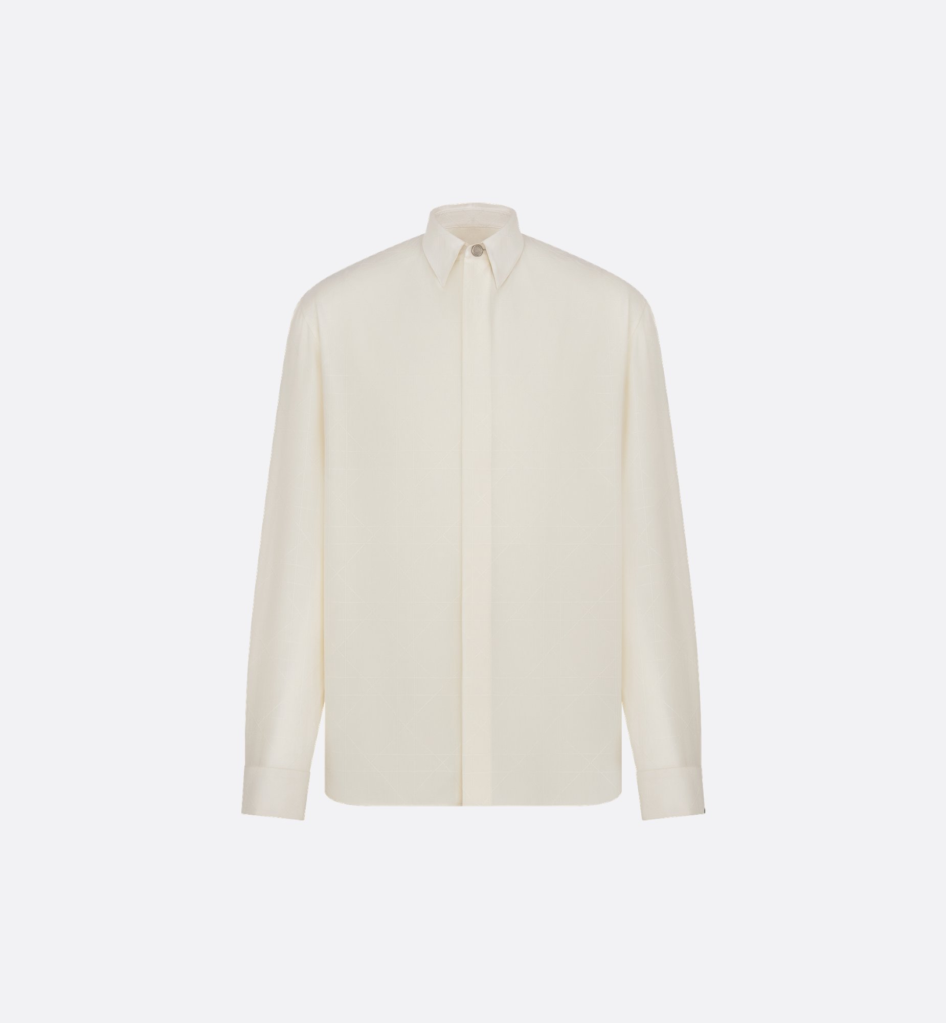 Dior Icons Cannage Shirt Ecru Silk Blend | DIOR Dior Icons Cannage Shirt Ecru Silk Blend | DIOR