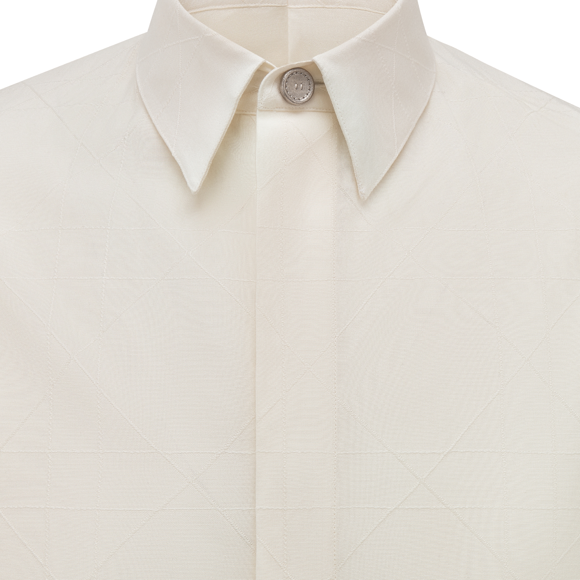 Chemise Cannage Dior Icons Toile de soie mélangée écrue E09