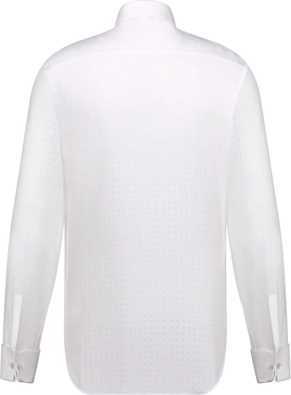 Shirt with French Cuffs White Cotton and Silk Poplin | DIOR