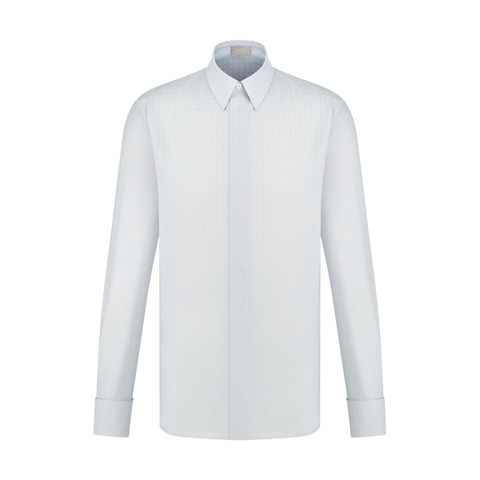  Jacquard de algodão e seda cinza