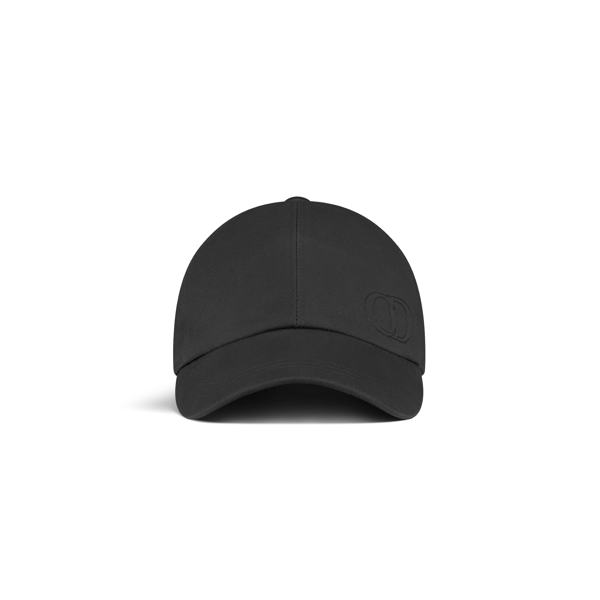 CD Icon Cap Black Cotton Gabardine E01
