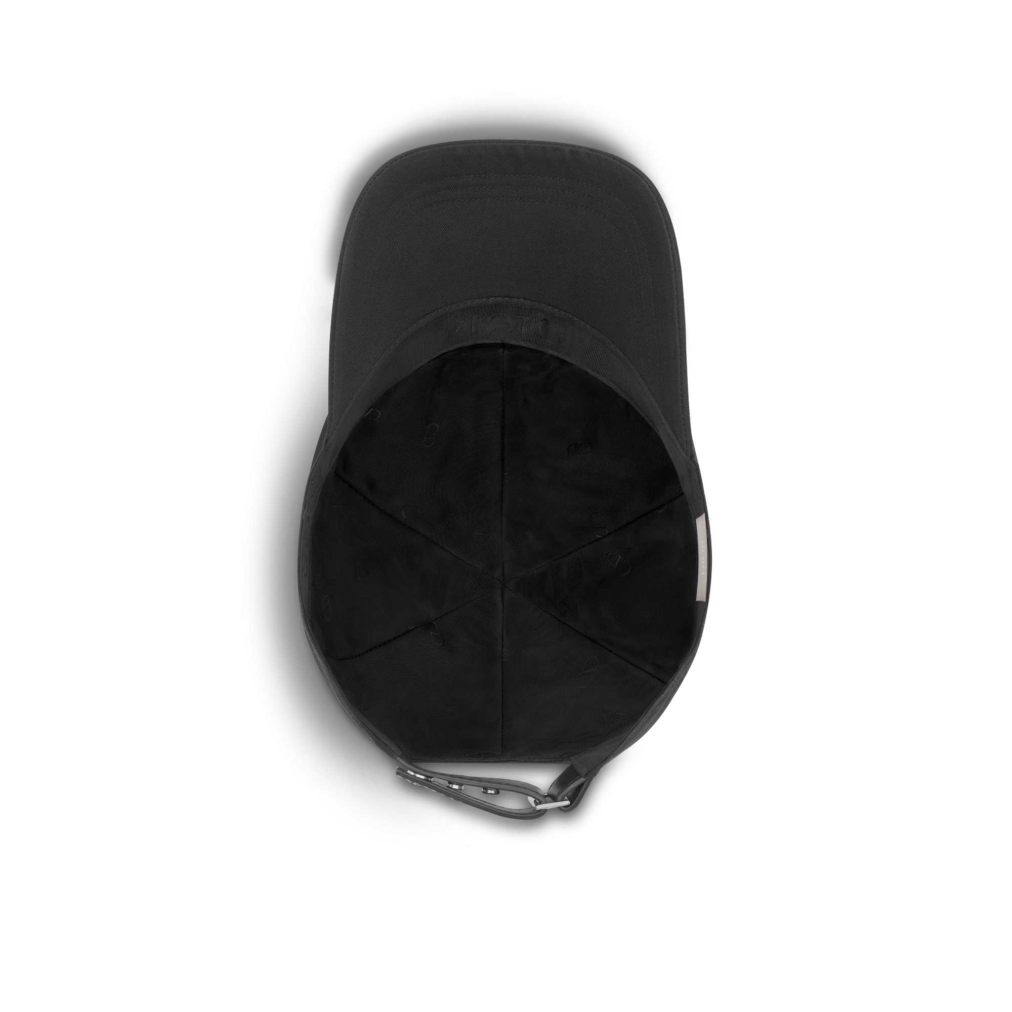 CD Icon Cap Black Cotton Gabardine E08