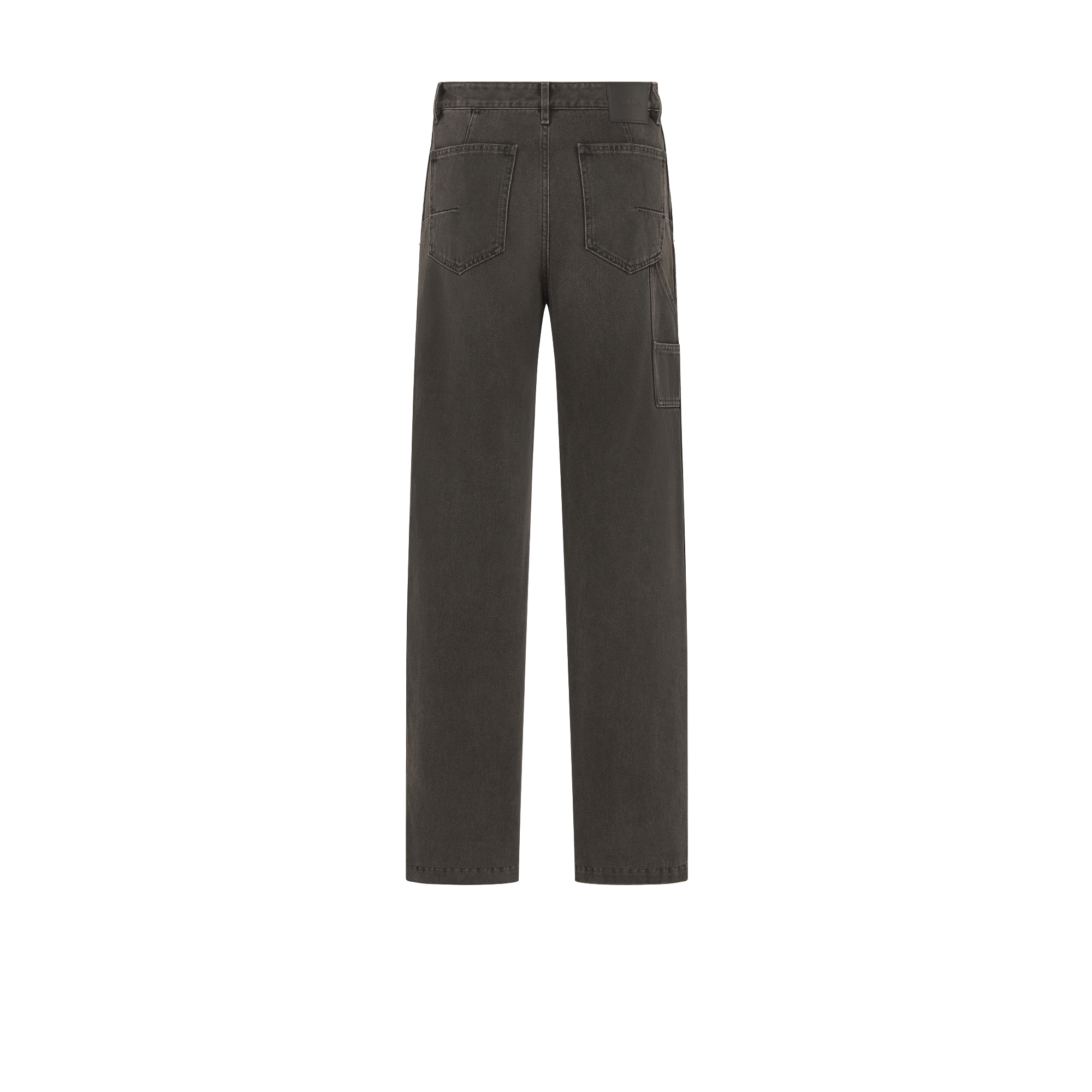 Jeans carpenter Twill de algodão preto E08