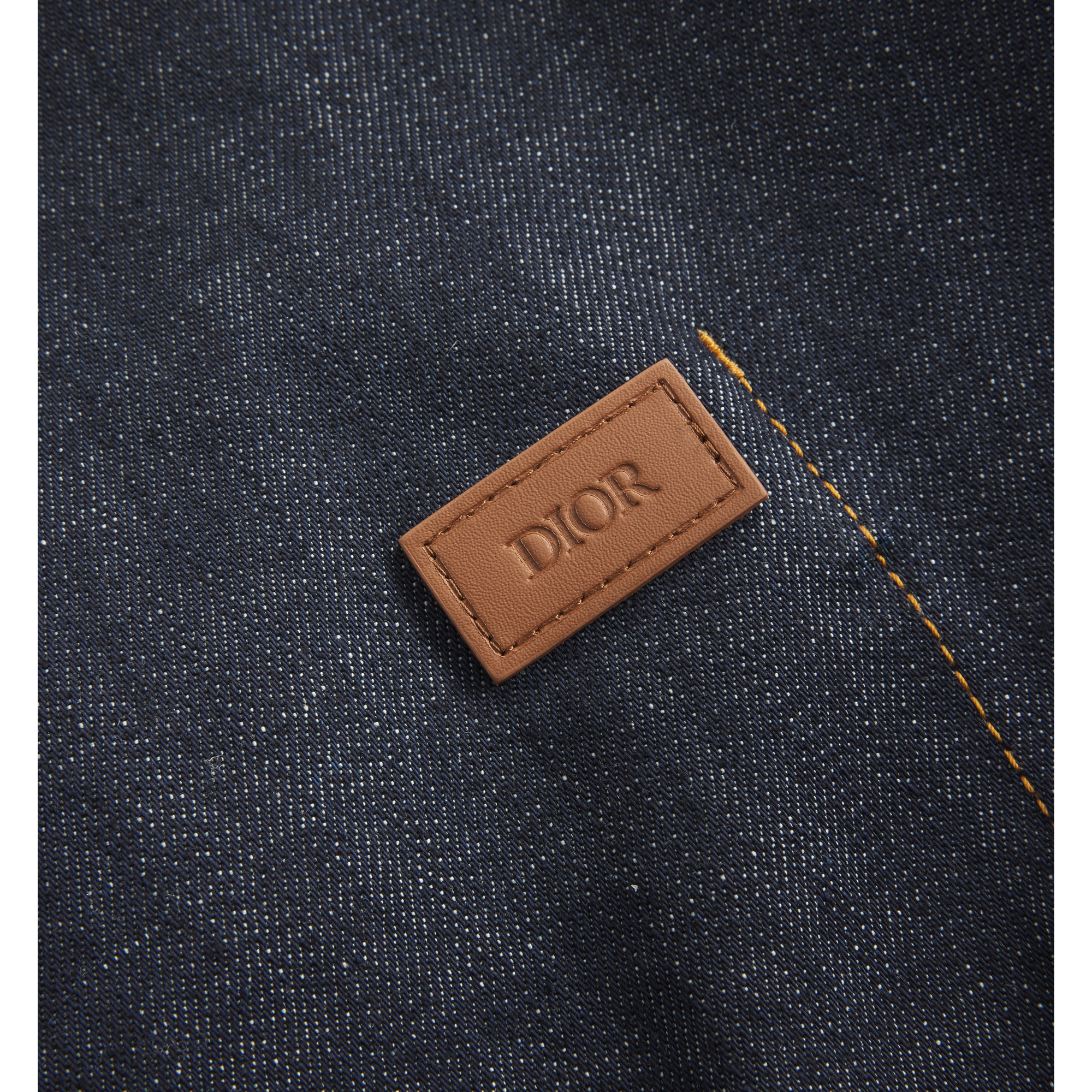Dior Oblique Overshirt Blue Raw Cotton Denim E10