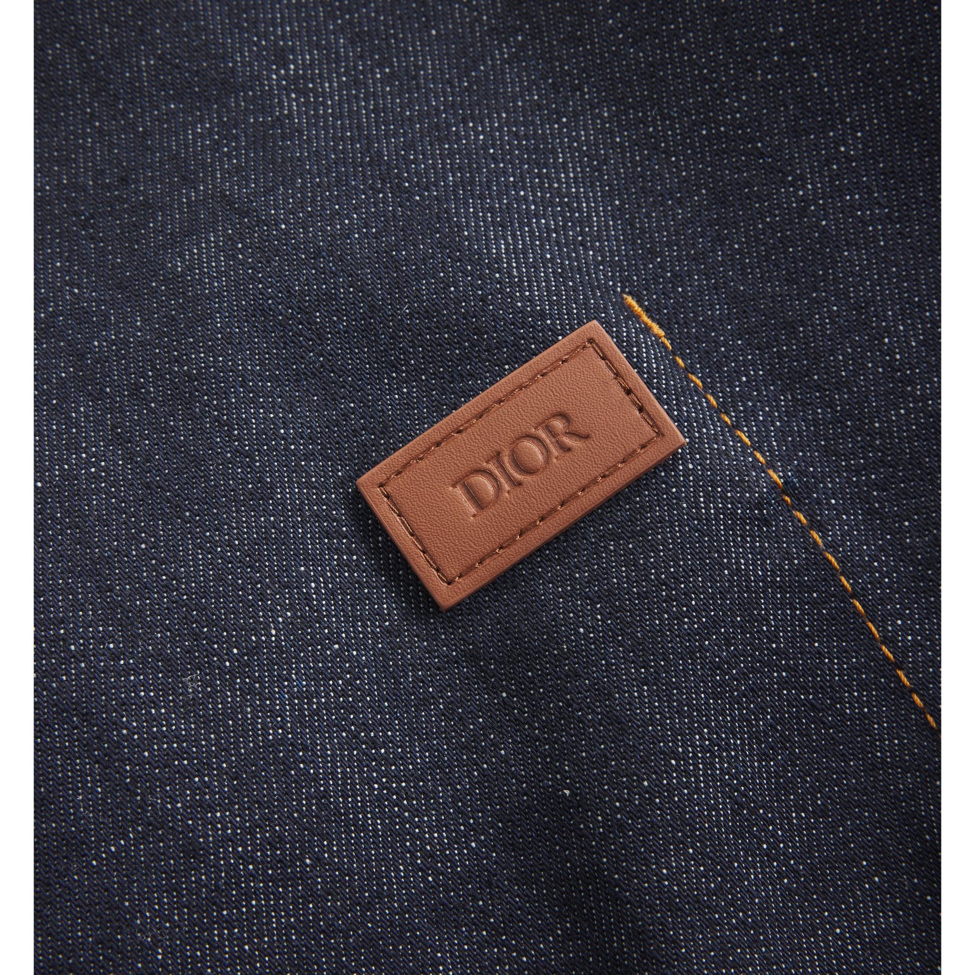 Dior Oblique Overshirt Blue Raw Cotton Denim E10