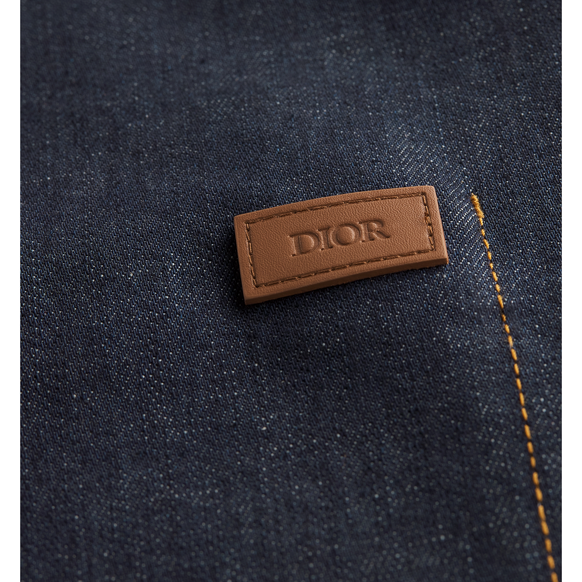 Dior Oblique Overshirt Blue Raw Cotton Denim E11