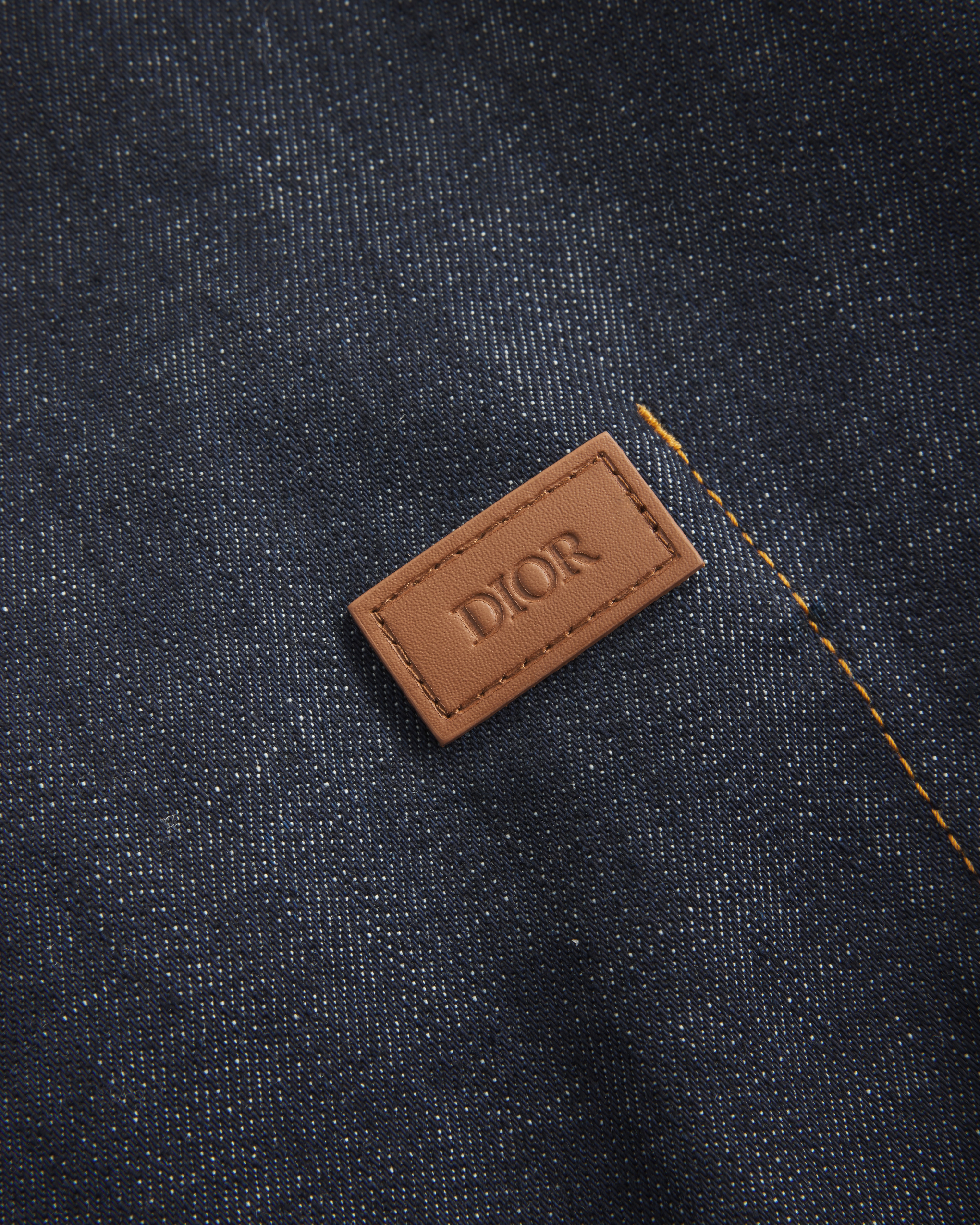 Dior Oblique Overshirt Blue Raw Cotton Denim E10