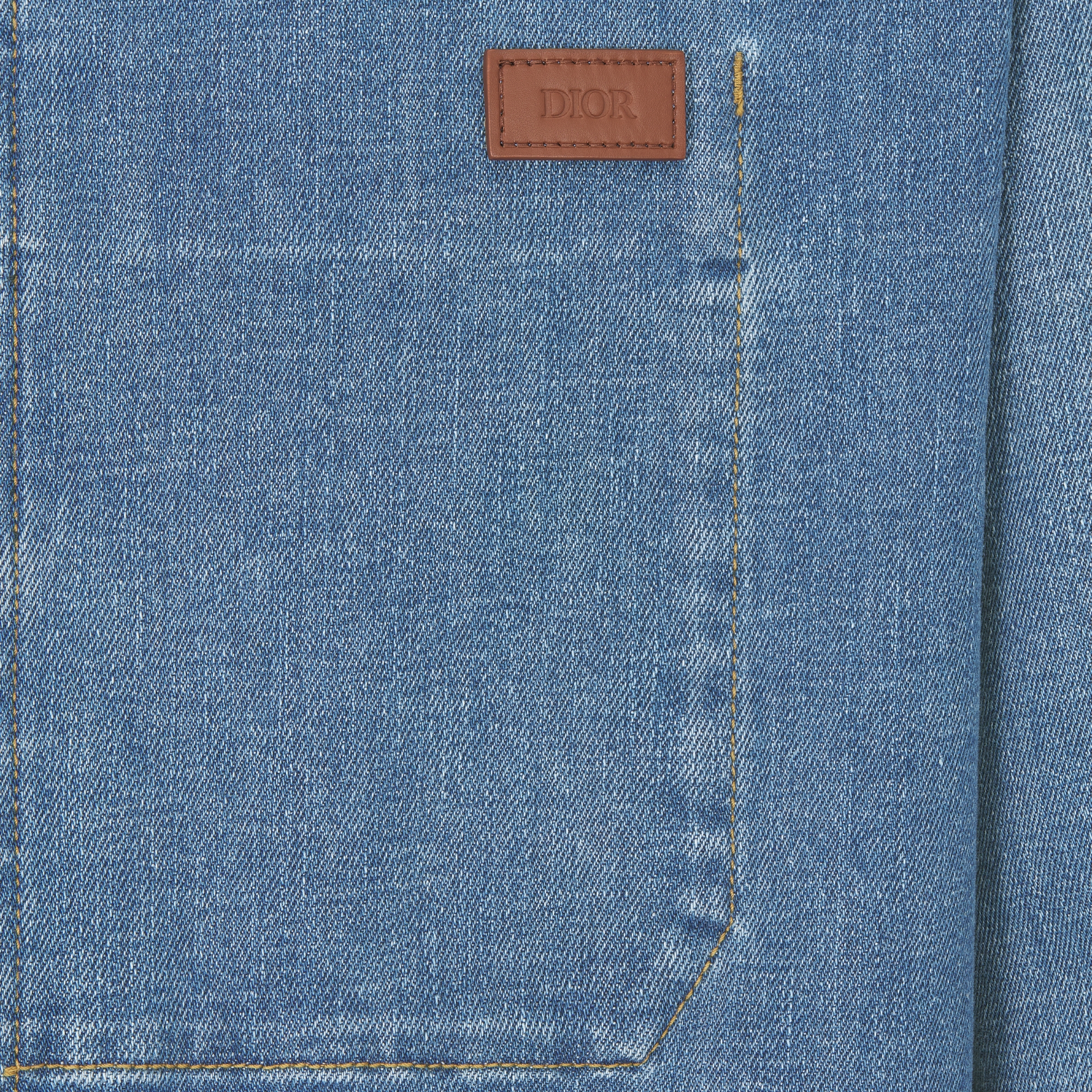 Overshirt Blue Cotton-Blend Twill E09