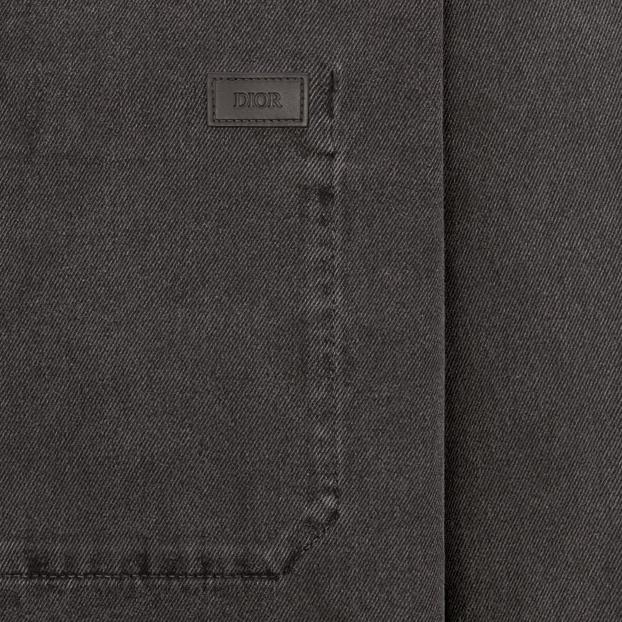 Overshirt Black Cotton Twill E09