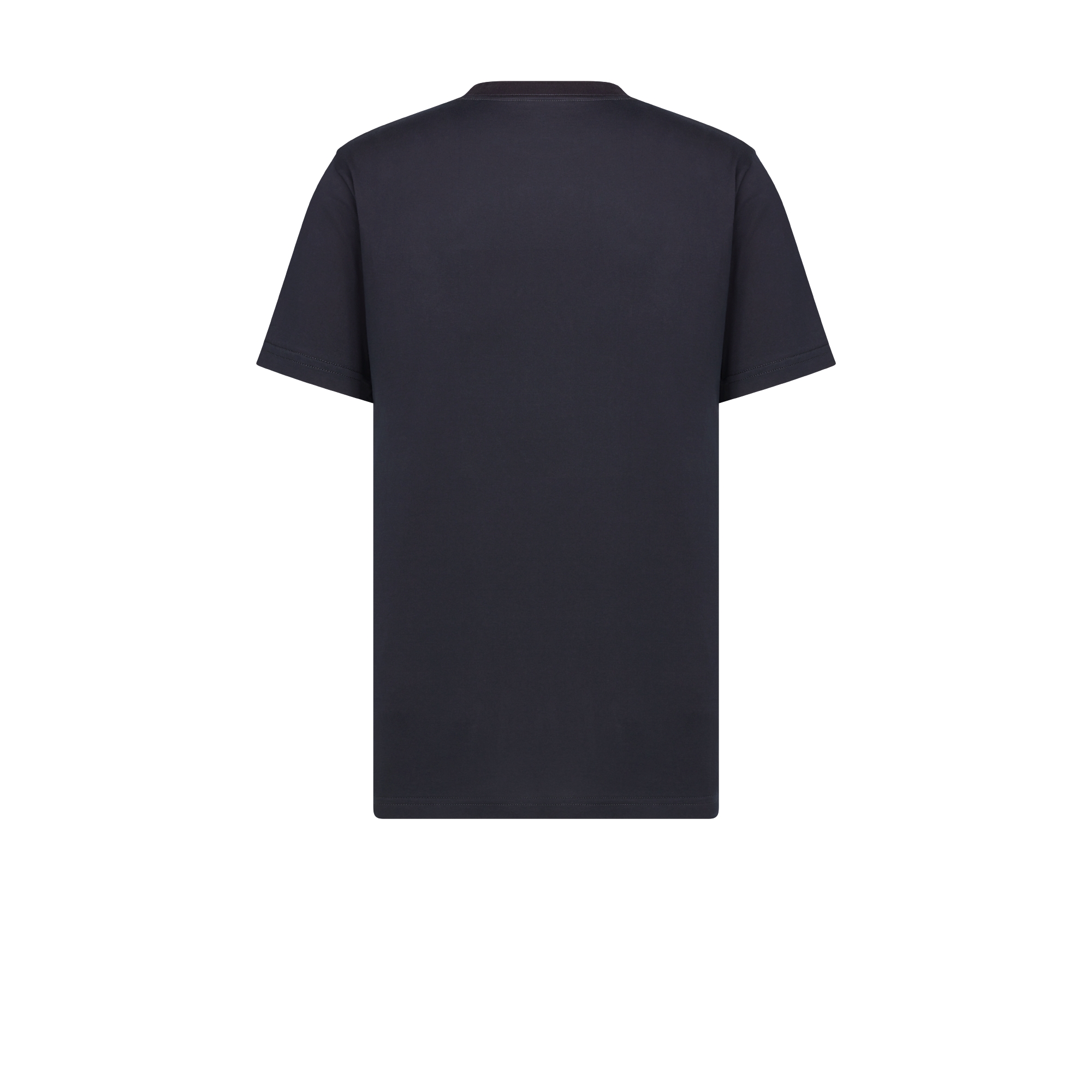 Dior Icons T-Shirt, Regular Fit Navy Blue Sea Island Cotton Jersey E08
