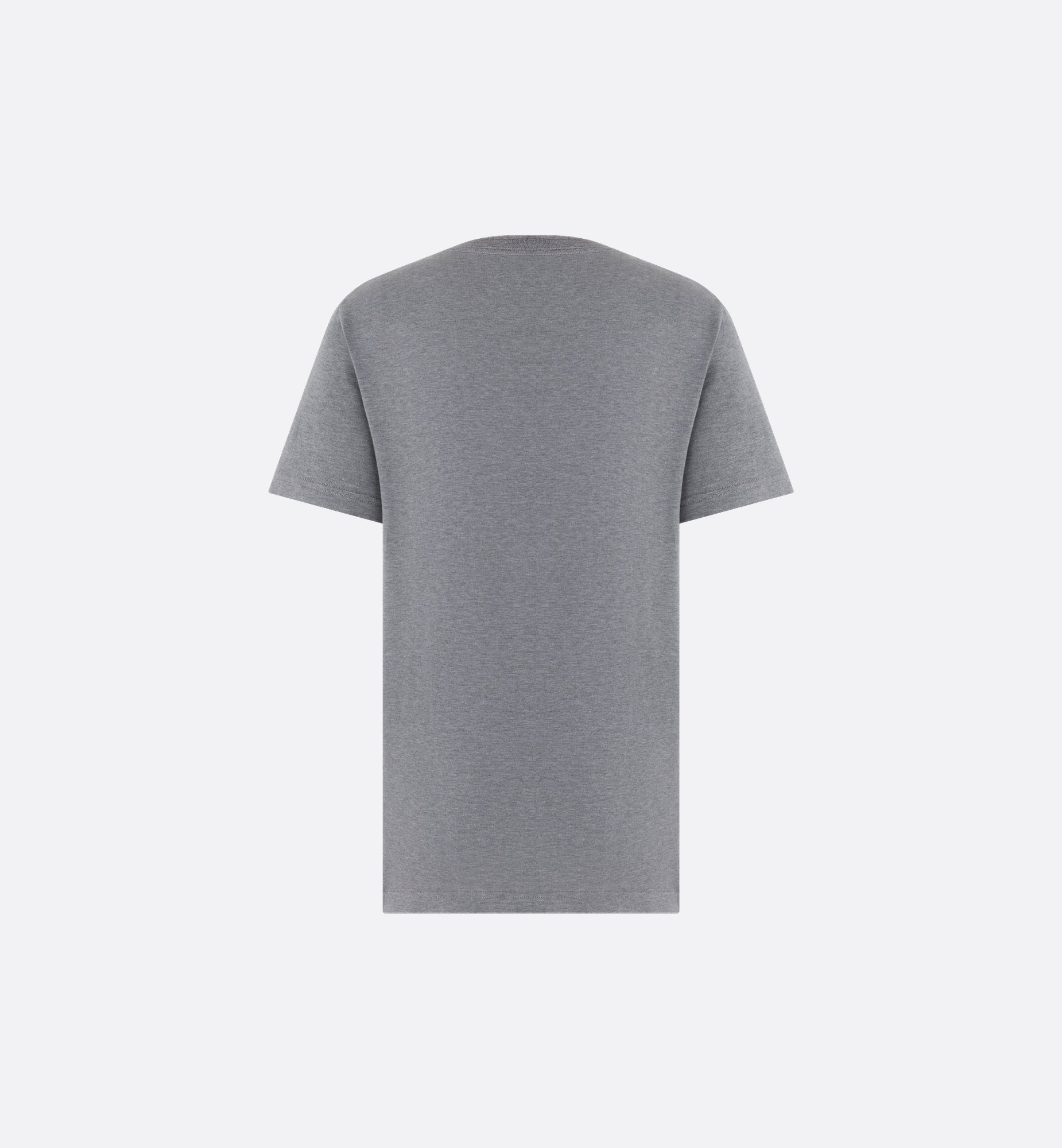 Dior Icons T-Shirt Gray Sea Island Cotton Jersey | DIOR Dior Icons T-Shirt Gray Sea Island Cotton Jersey | DIOR