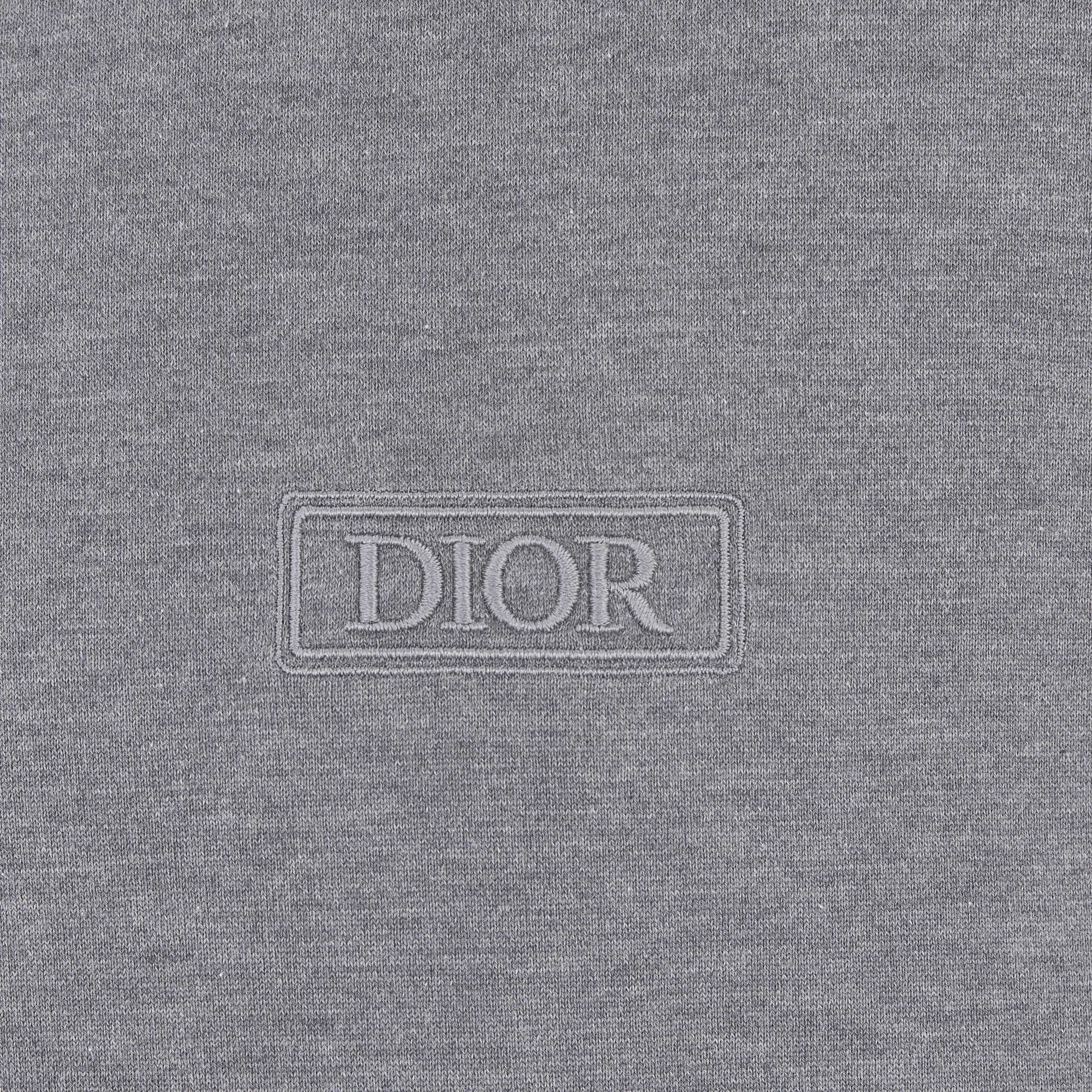 Dior Icons T-Shirt, Regular Fit Jersey aus Sea-Island-Baumwolle in Grau E09