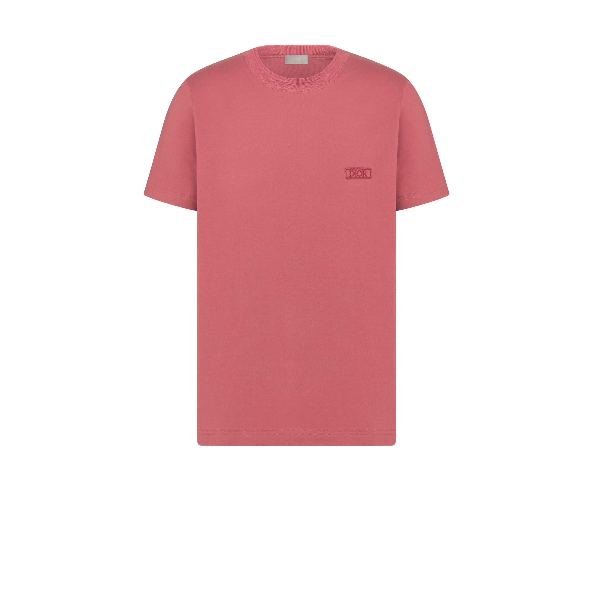Dior Icons T-Shirt, Regular Fit Pink Sea Island Cotton Jersey E01