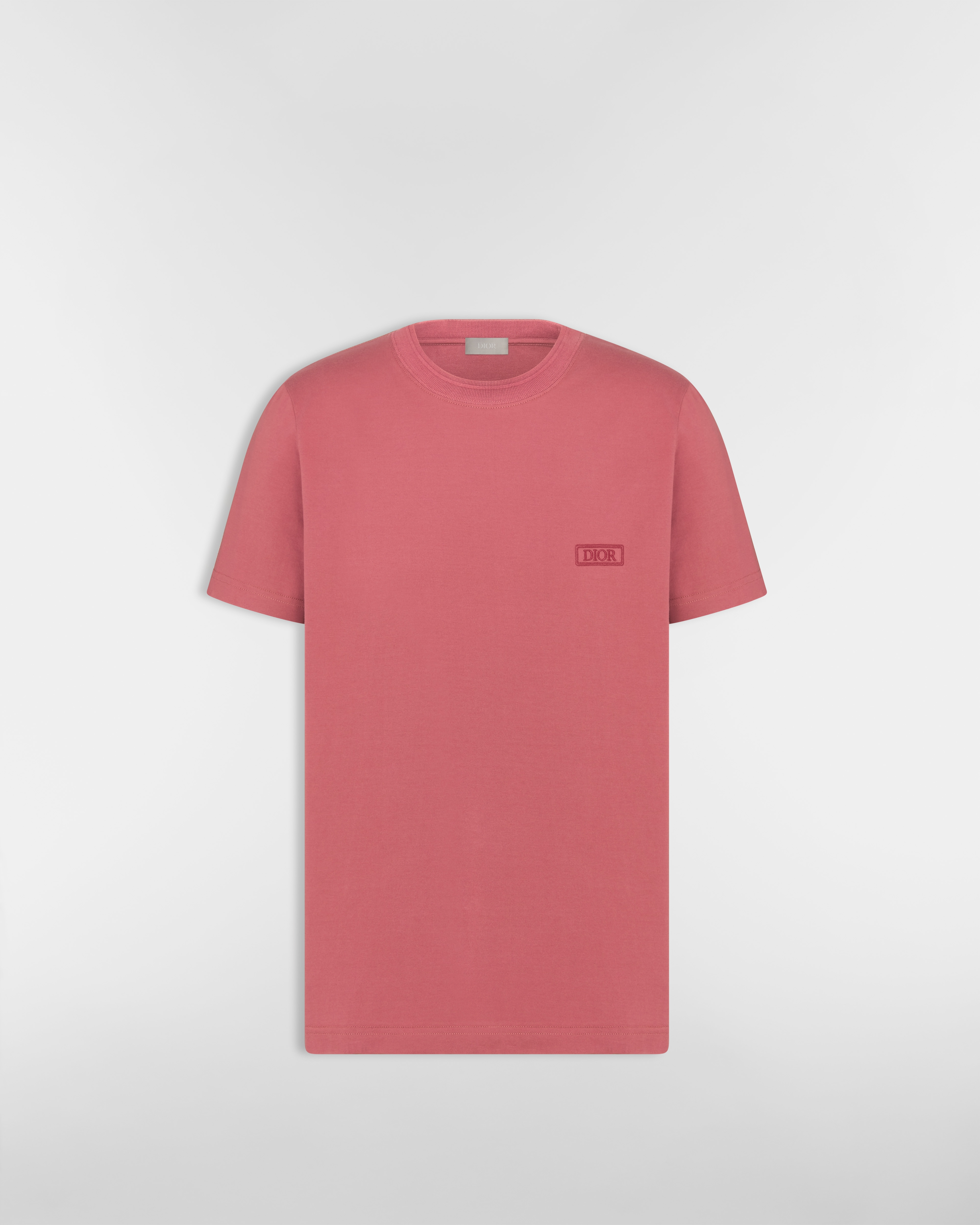 Dior Icons T-Shirt, Regular Fit Pink Sea Island Cotton Jersey E01