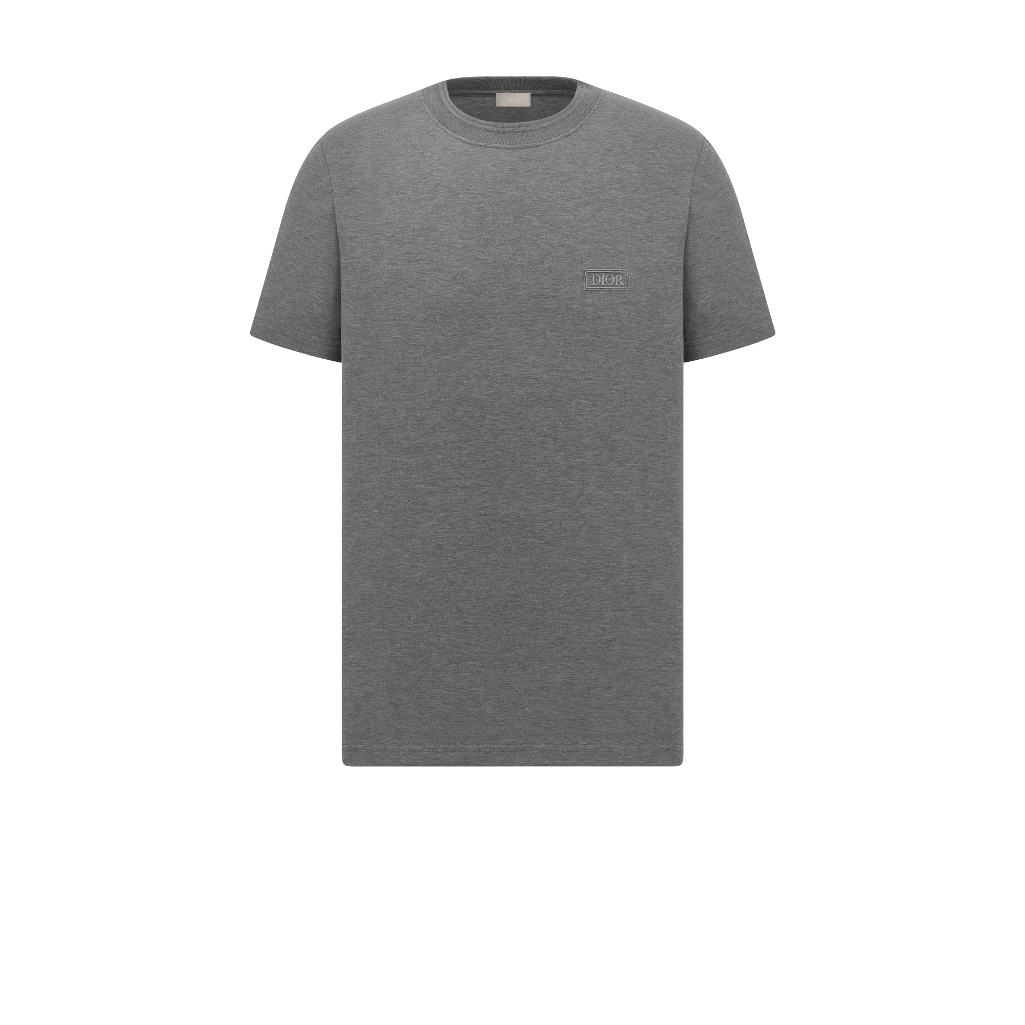 T-shirt Dior Icons, coupe regular Jersey de coton Sea Island gris E01