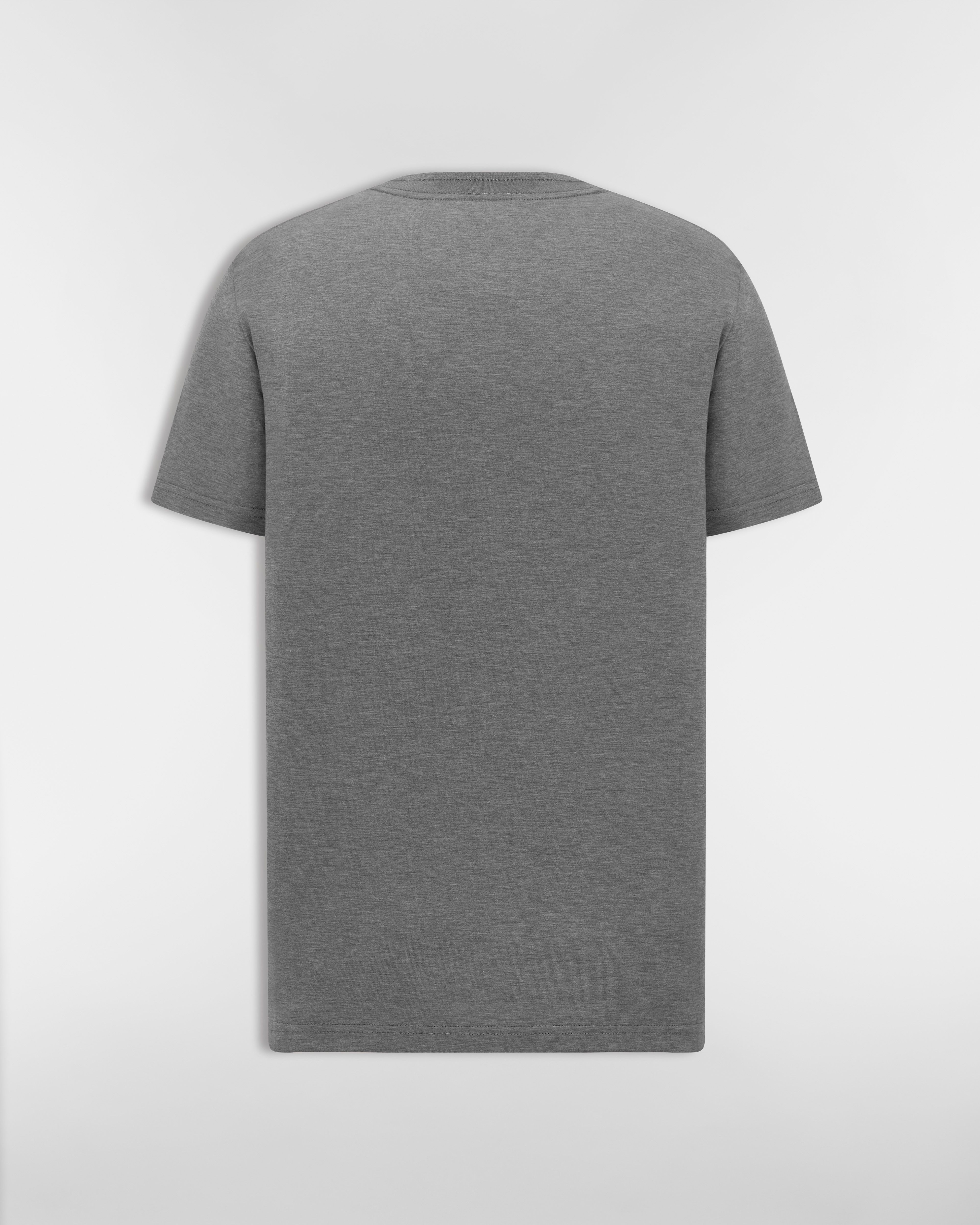 Dior Icons T-Shirt, Regular Fit Jersey aus Sea-Island-Baumwolle in Grau E08