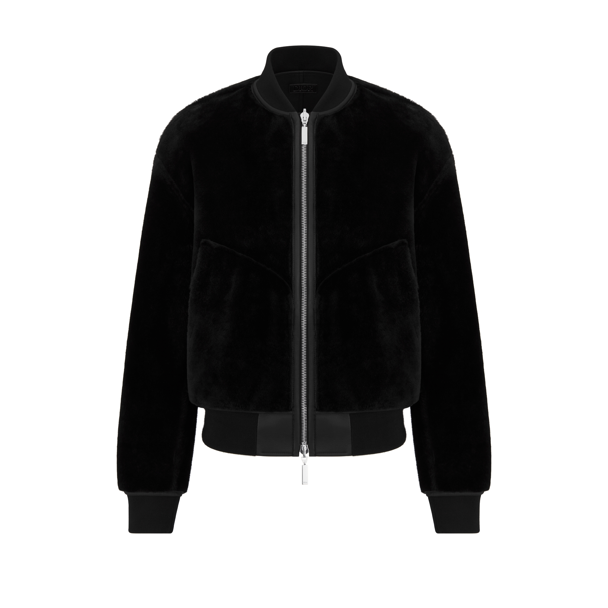 Dior Icons Reversible Bomber Jacket Black Lambskin and Lambskin Shearling E10
