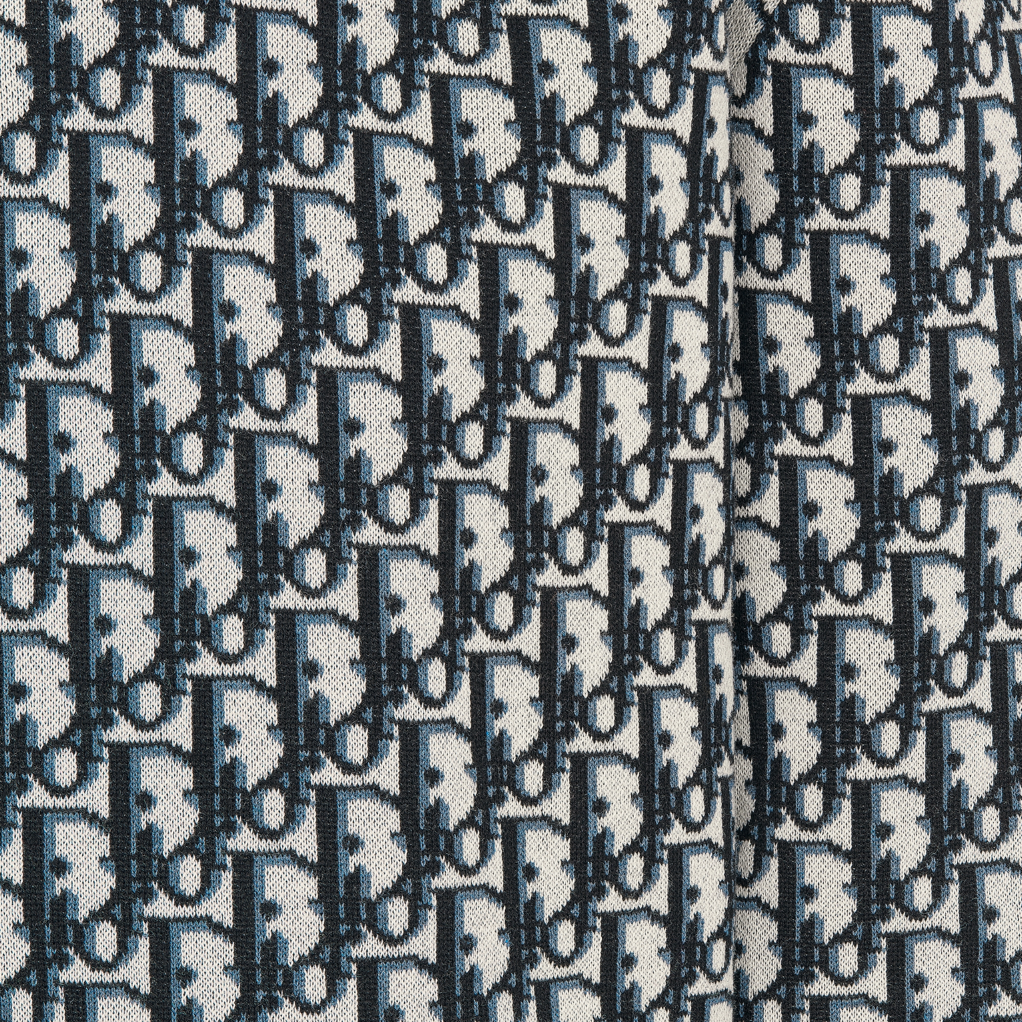 Dior Oblique Overshirt Navy Blue Cotton Jacquard E09