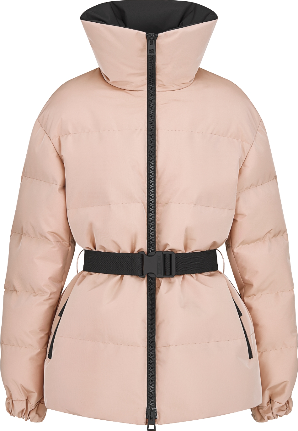 Belted padded jacket best sale