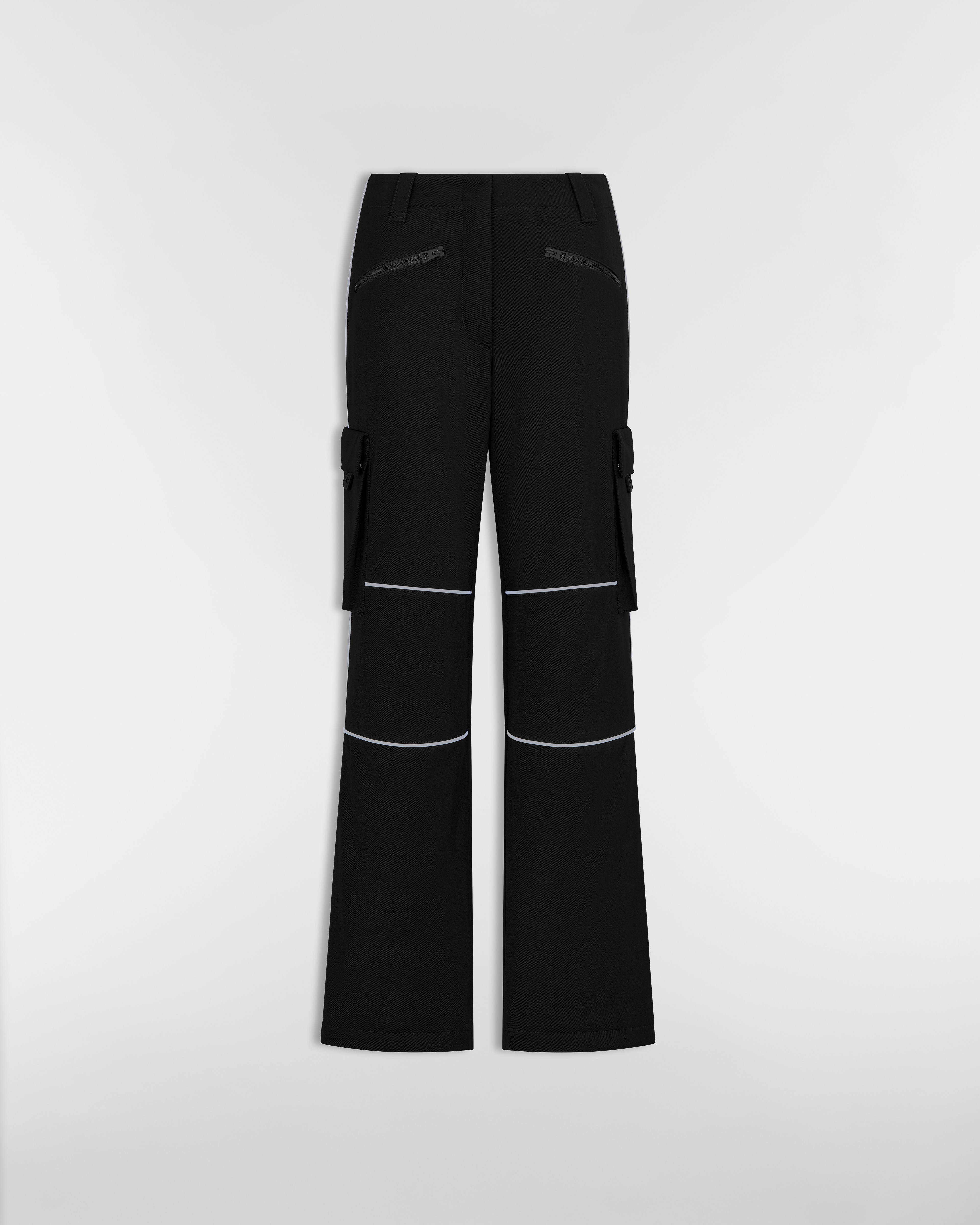 DiorAlps Ski Pants Black Technical Taffeta E01