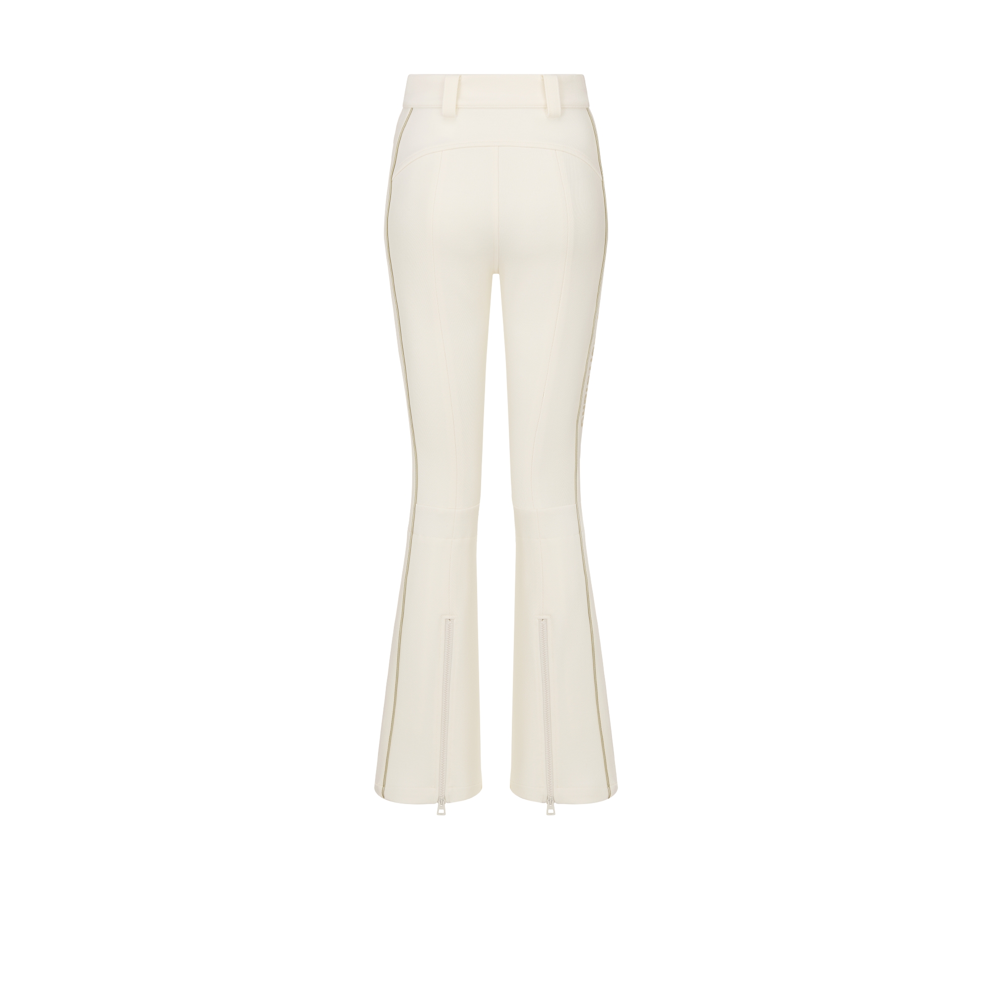 DiorAlps Flared Ski Pants White Technical Fabric E08